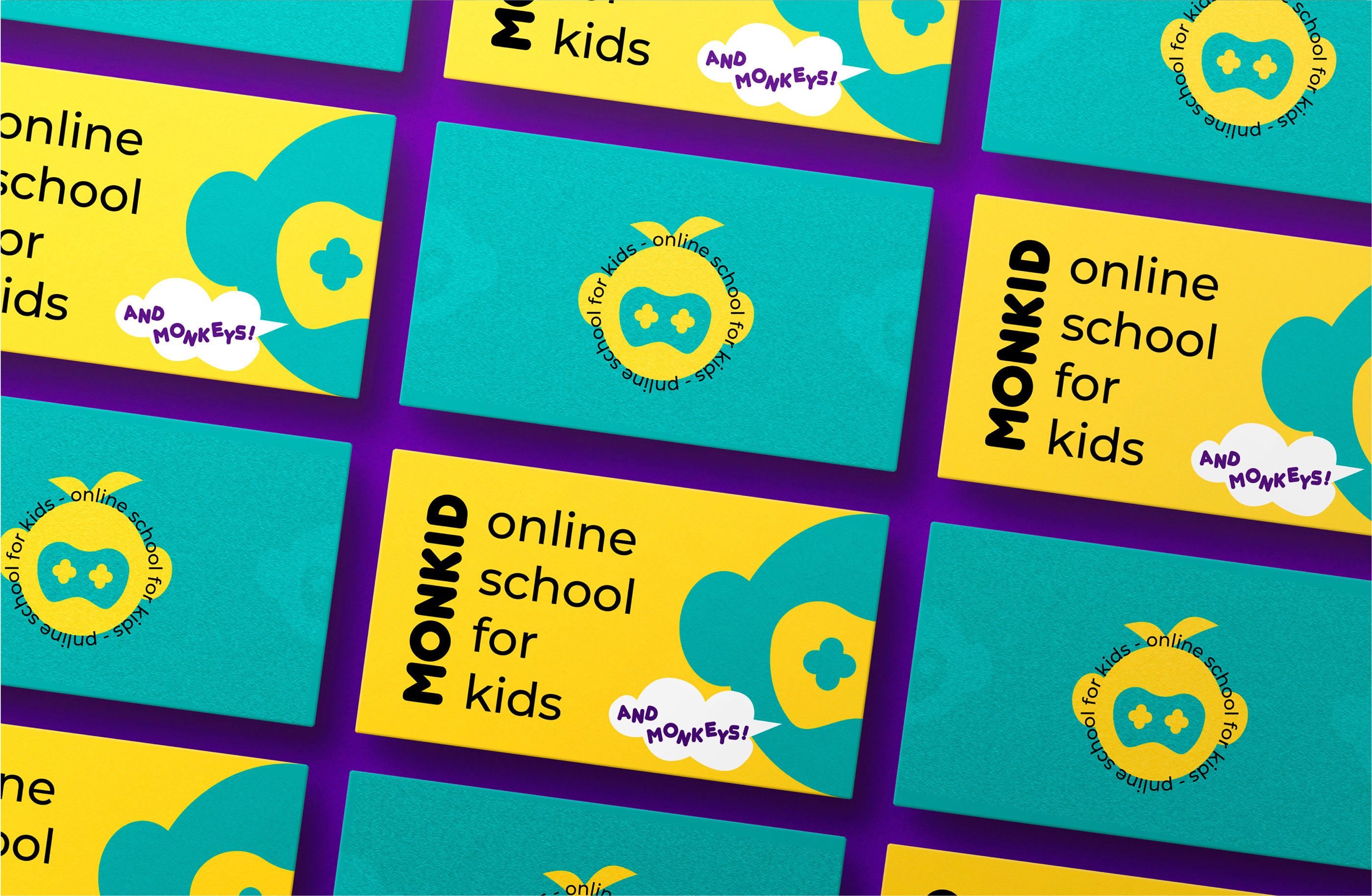 Monkid. Children's Online School. Brand Visual Identity — Изображение №4 — Брендинг, Иллюстрация на Dprofile
