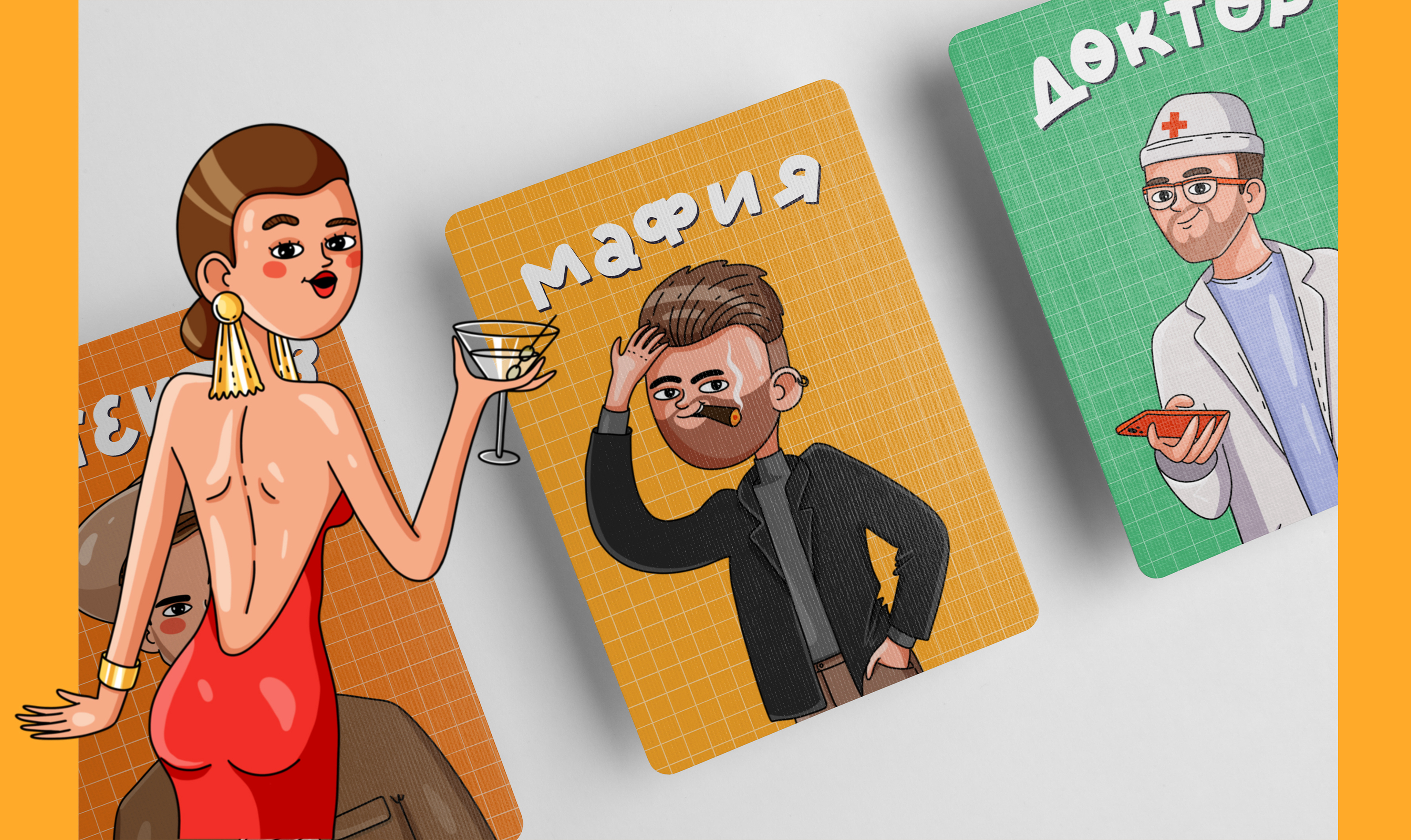 Иллюстрации для карточной игры Мафия — Изображение №5 — Брендинг, Иллюстрация на Dprofile