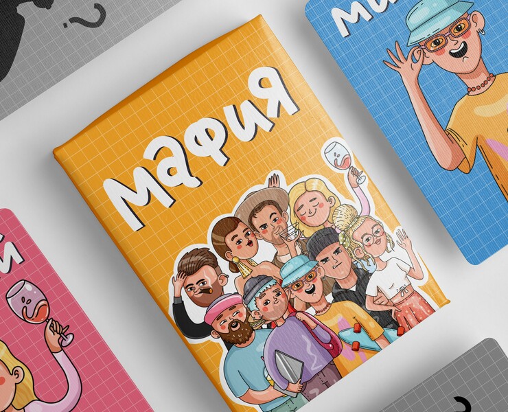 Иллюстрации для карточной игры Мафия — Брендинг, Иллюстрация на Dprofile