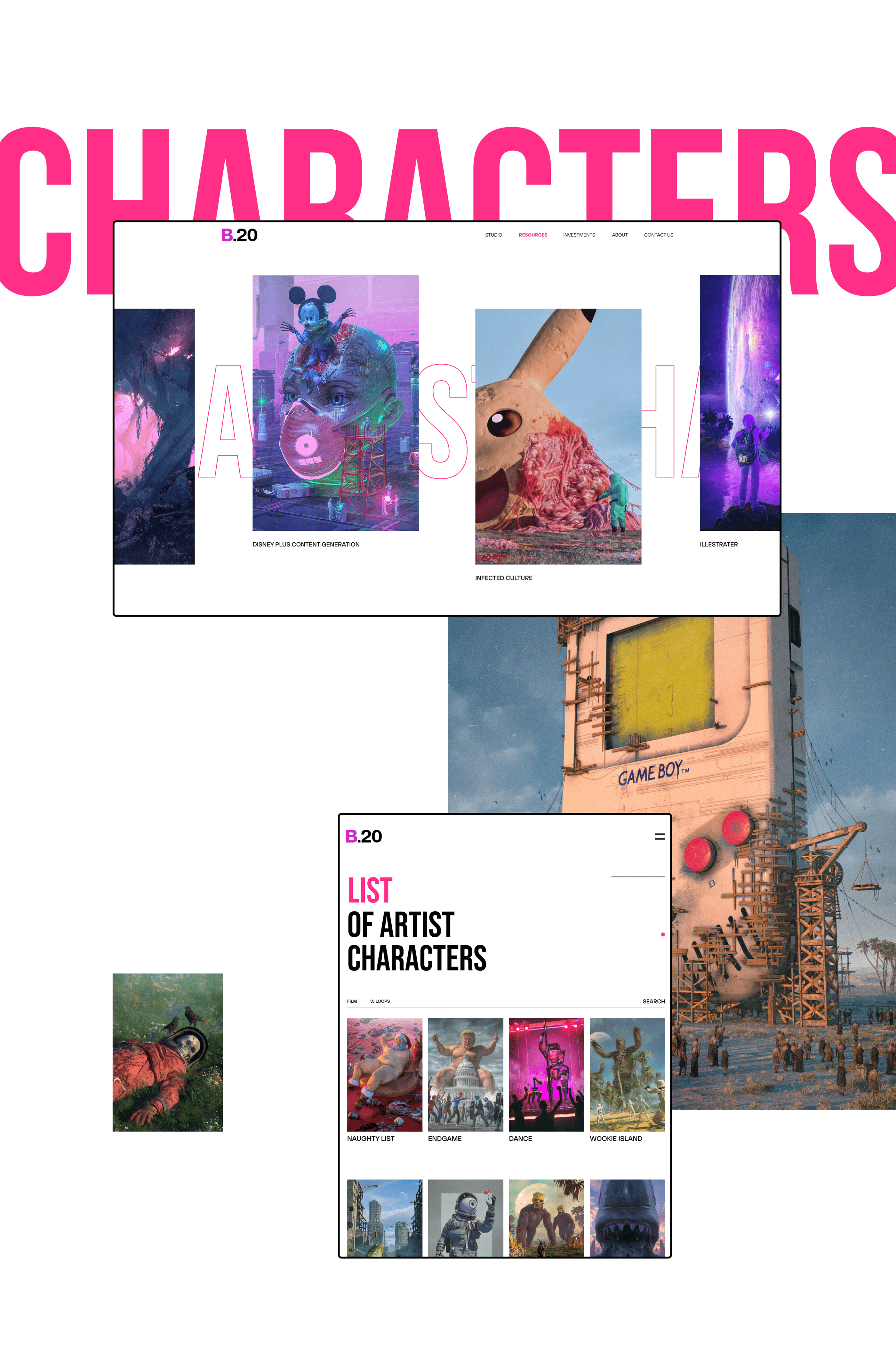 B.20 - Website design concept — Изображение №5 — Интерфейсы, Иллюстрация, Анимация на Dprofile