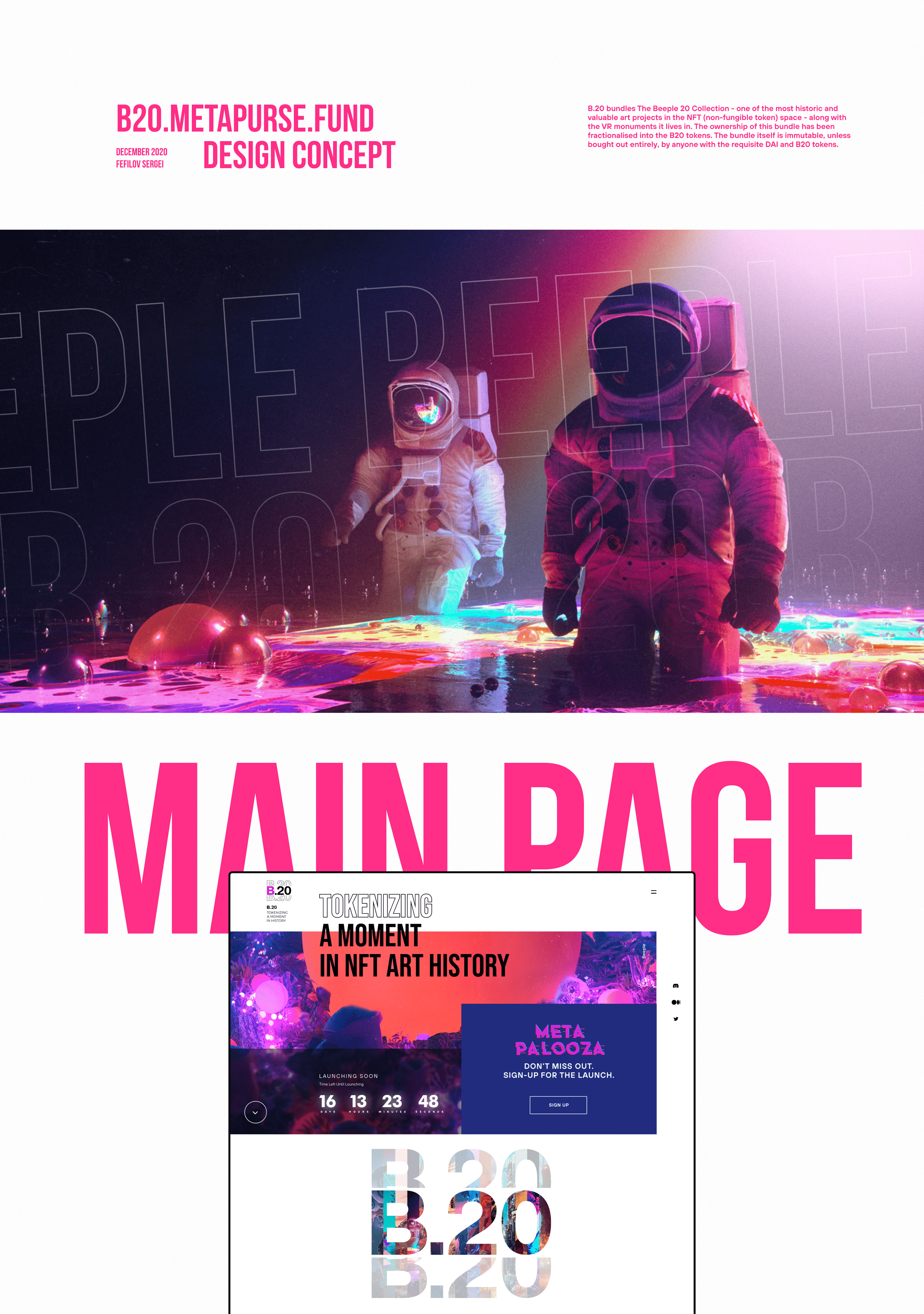 B.20 - Website design concept — Изображение №1 — Интерфейсы, Иллюстрация, Анимация на Dprofile