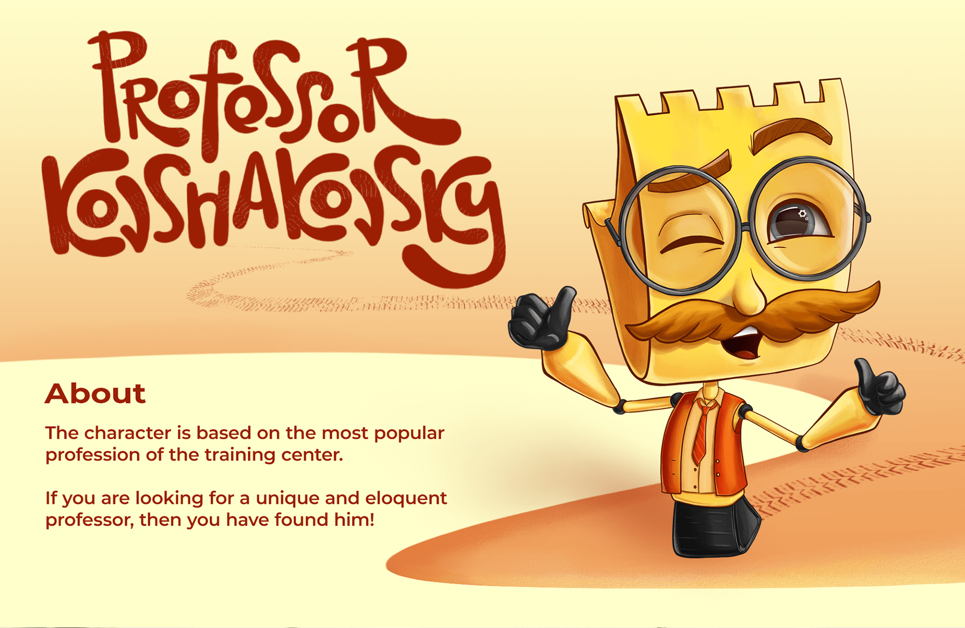 Бренд-персонаж для учебного центра "Профессия" — Изображение №1 — Брендинг, Иллюстрация на Dprofile
