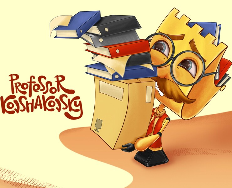 Бренд-персонаж для учебного центра "Профессия" — Брендинг, Иллюстрация на Dprofile