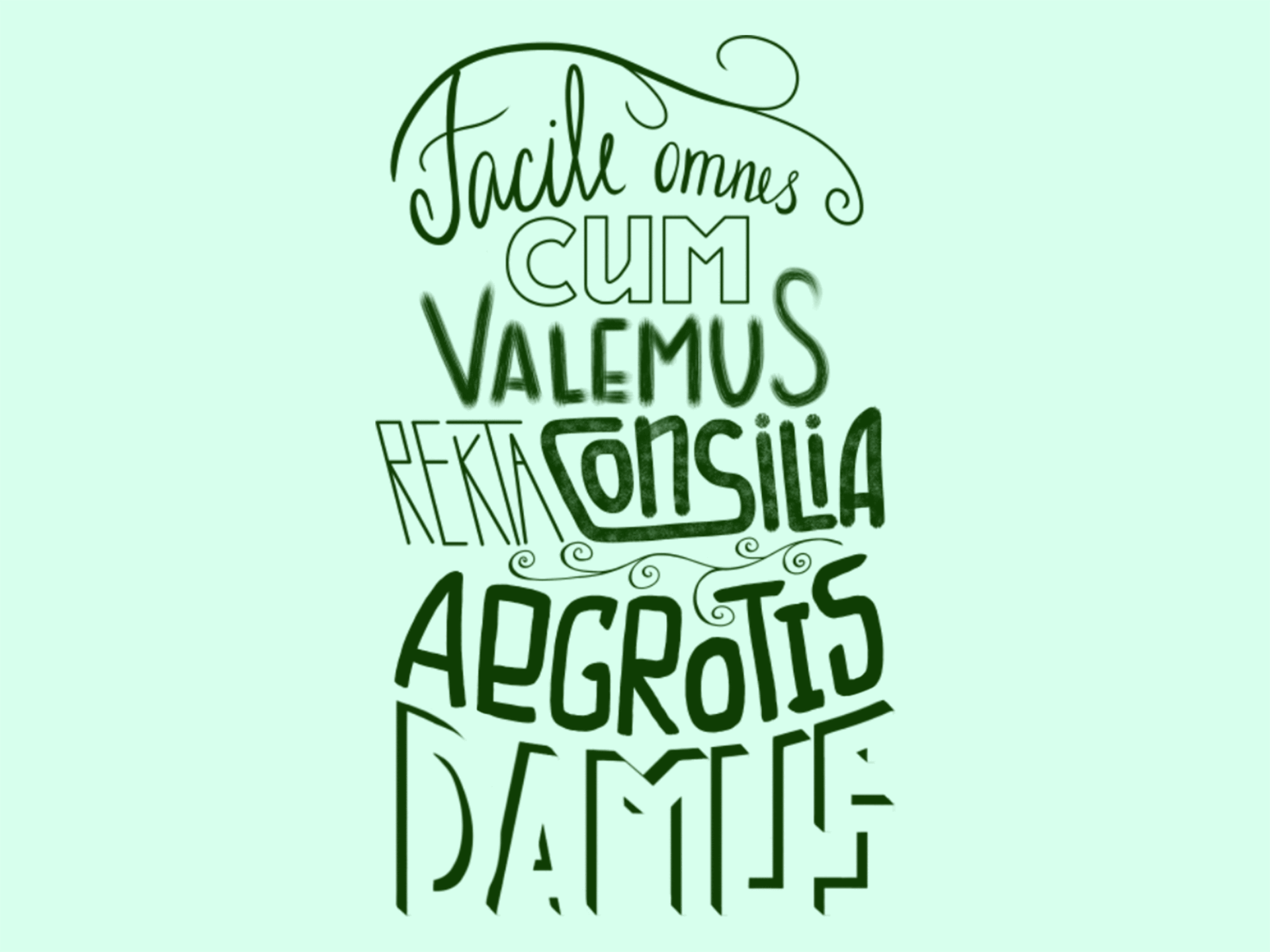 Леттеринг. Латинские крылатые выражения — Изображение №25 — Брендинг, Иллюстрация на Dprofile