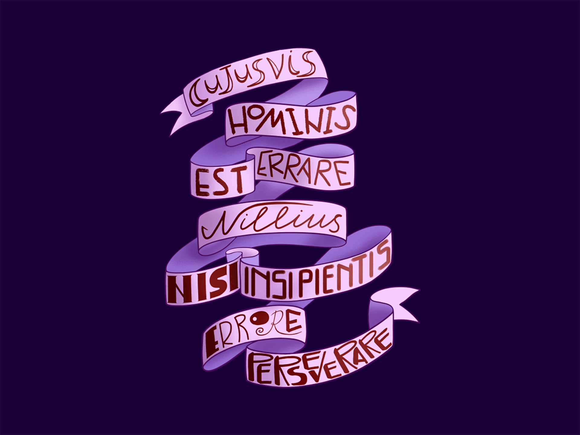 Леттеринг. Латинские крылатые выражения — Изображение №28 — Брендинг, Иллюстрация на Dprofile