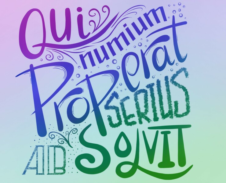 Леттеринг. Латинские крылатые выражения — Брендинг, Иллюстрация на Dprofile