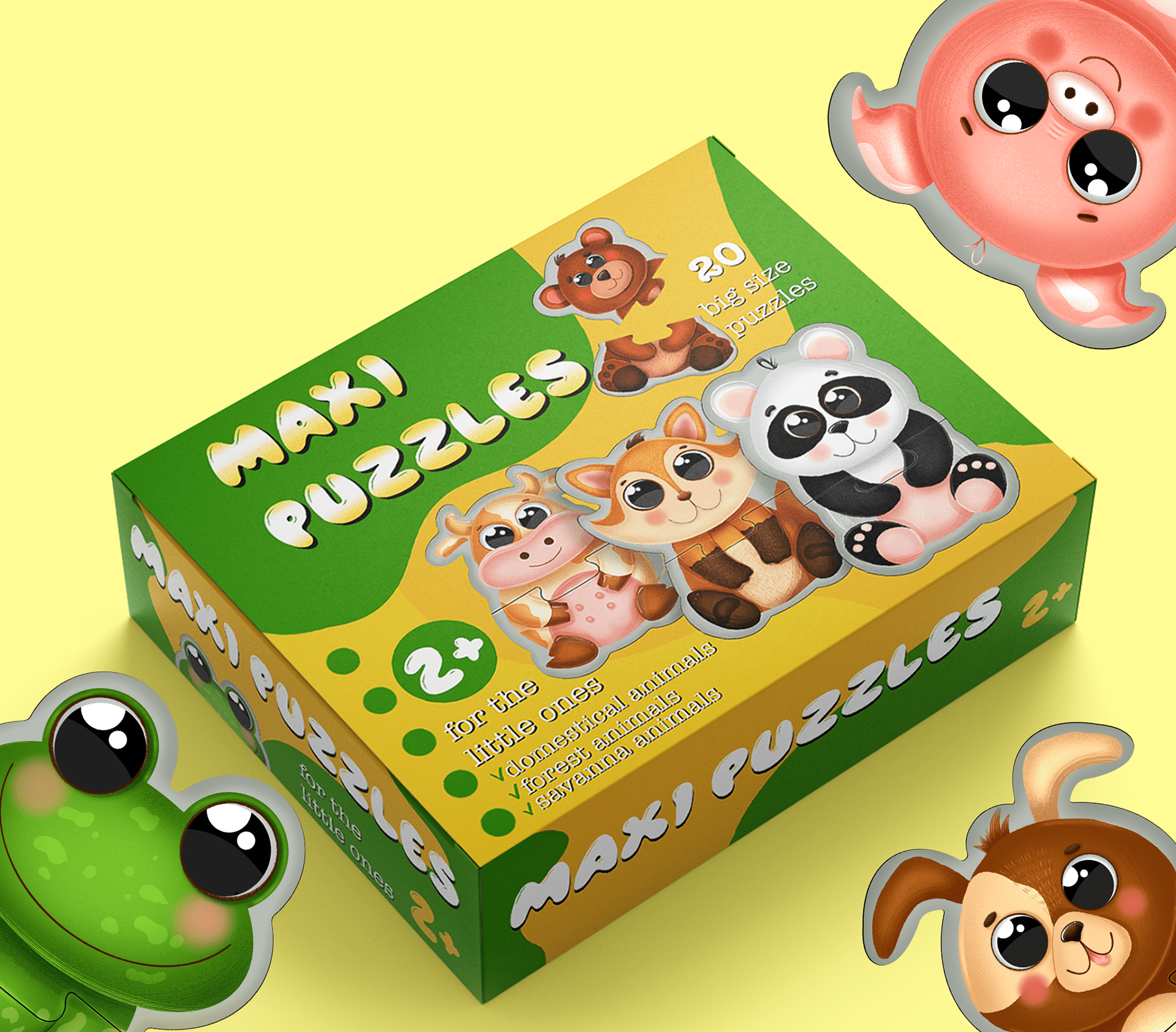 Maxi puzzles for the youngest — Изображение №1 — Иллюстрация, Графика на Dprofile