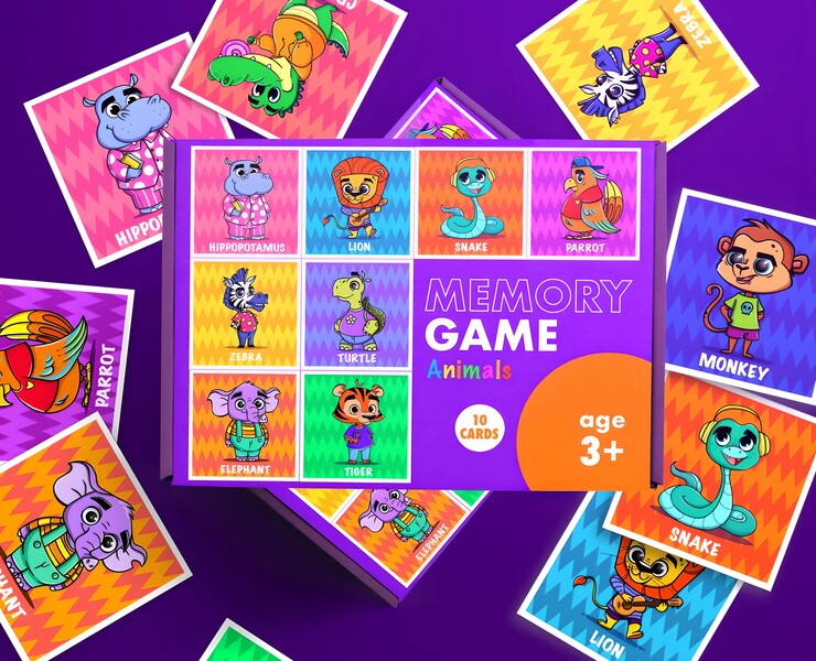 Игра на запоминание "Memory" Карточная настольная игра на Dprofile