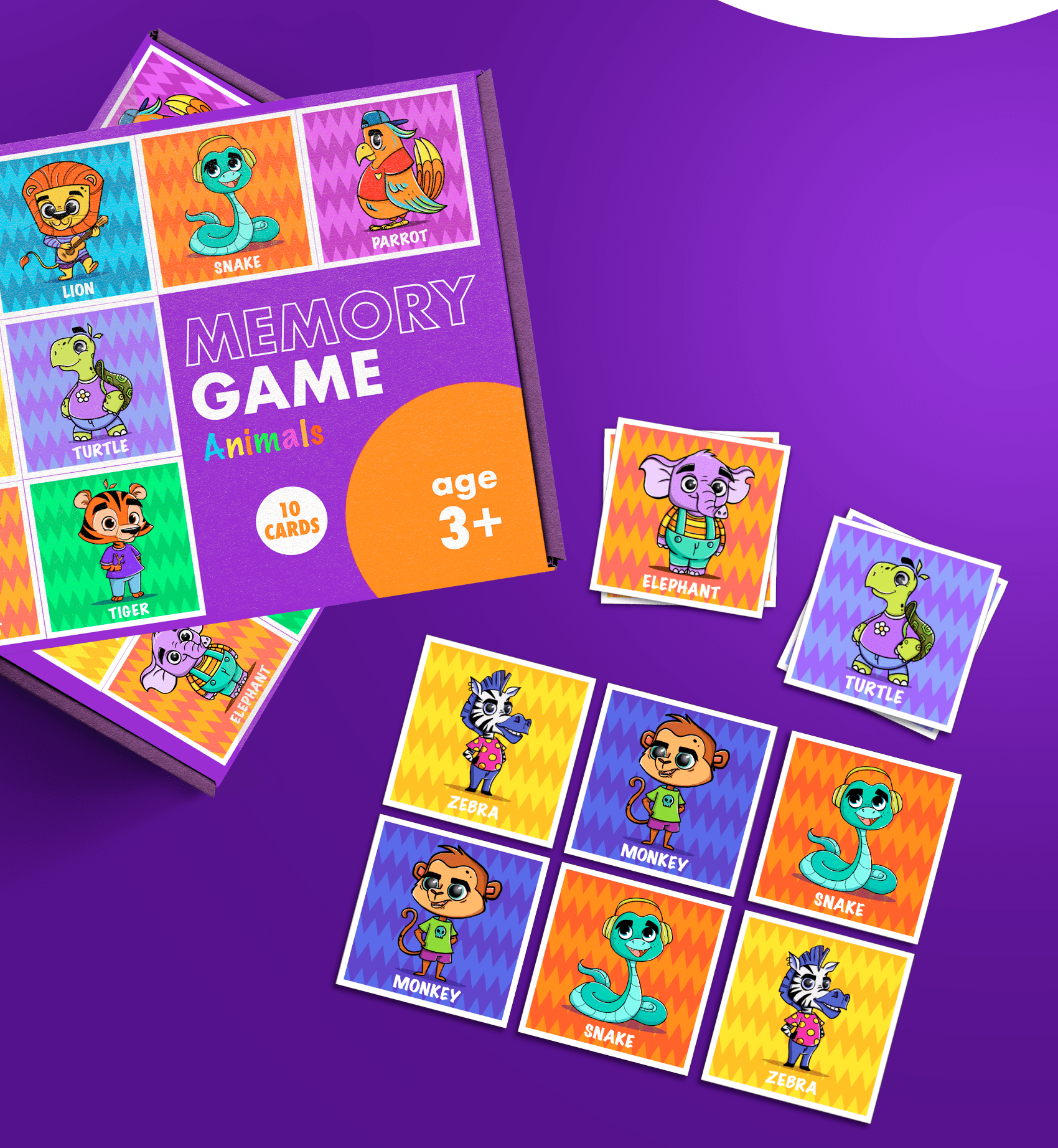Игра на запоминание "Memory" Карточная настольная игра — Изображение №13 — Иллюстрация на Dprofile