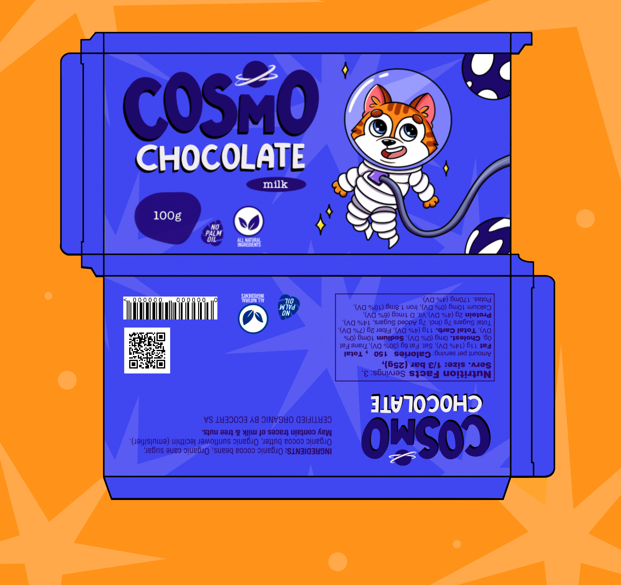 Cosmo chocolate. Упаковка шоколада. Иллюстрация — Изображение №7 — Иллюстрация на Dprofile