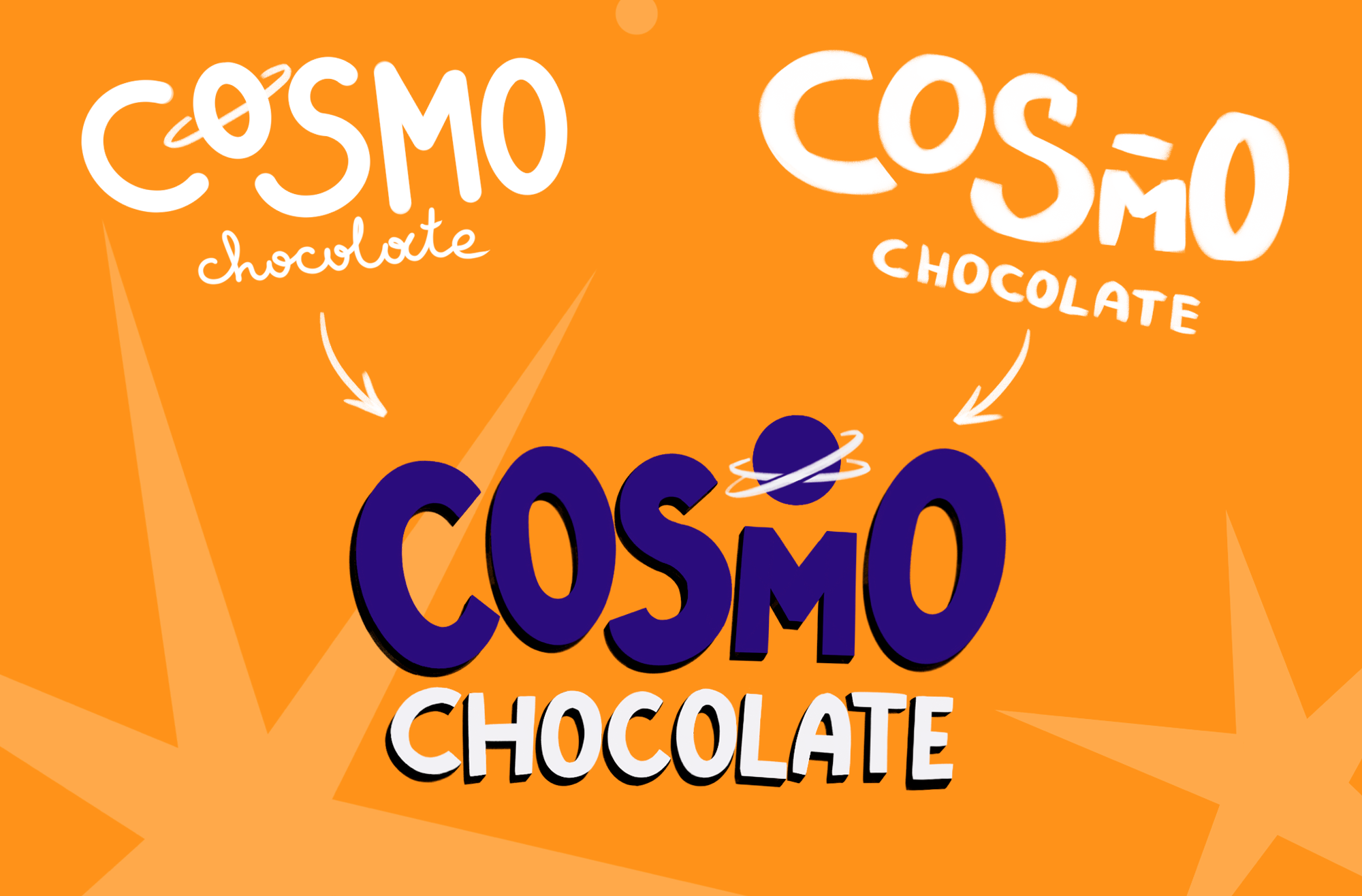 Cosmo chocolate. Упаковка шоколада. Иллюстрация — Изображение №3 — Иллюстрация на Dprofile