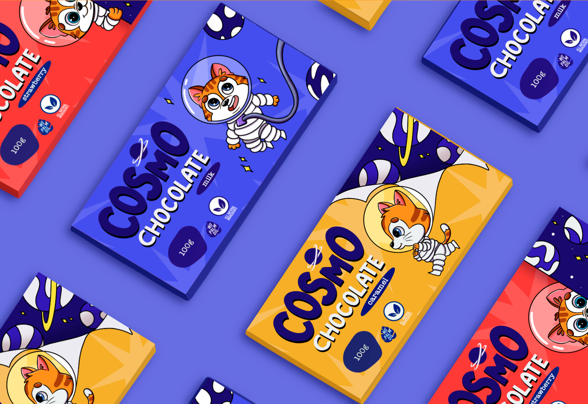 Cosmo chocolate. Упаковка шоколада. Иллюстрация — Изображение №8 — Иллюстрация на Dprofile