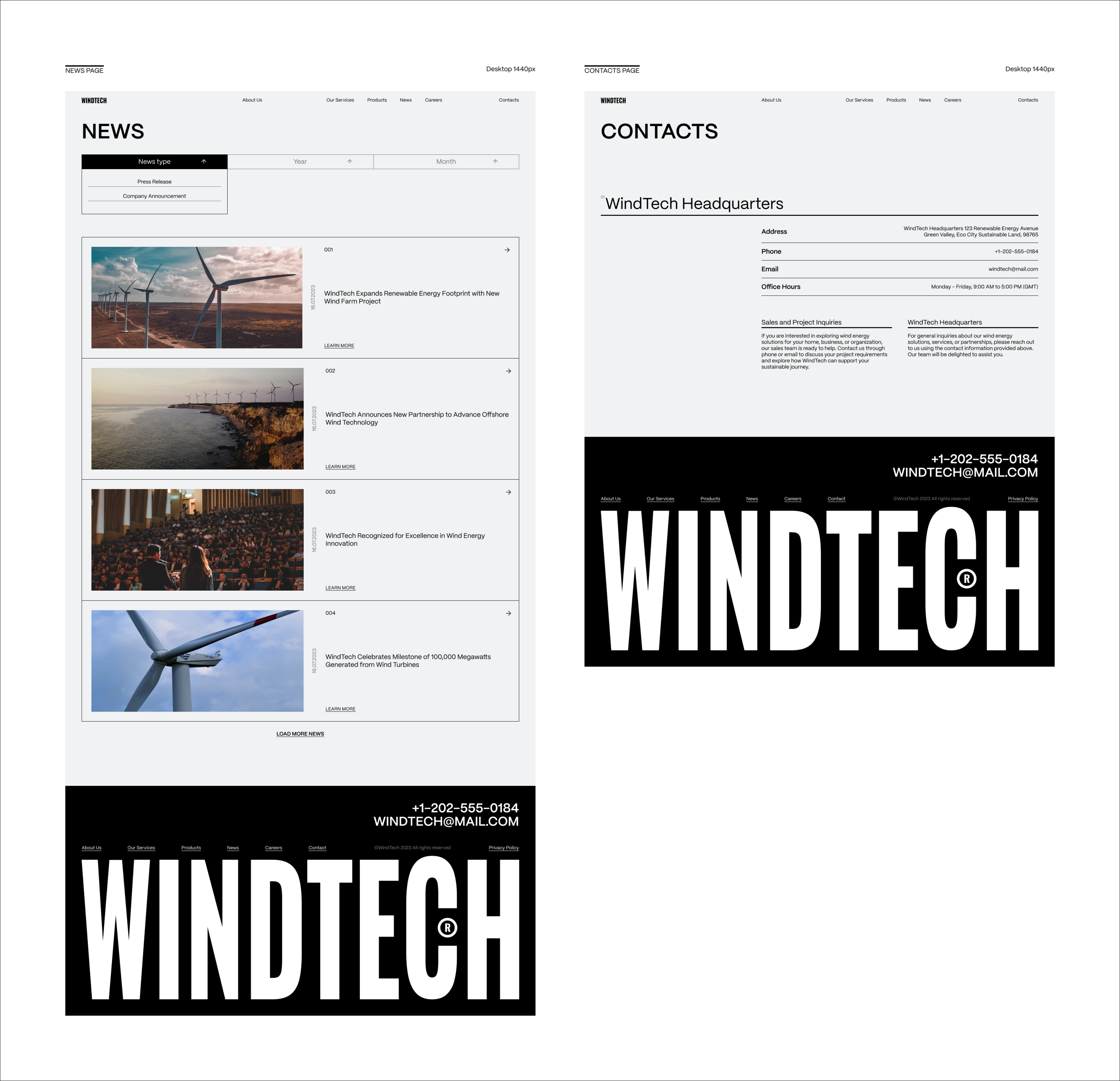 WINDTECH — Изображение №6 — Интерфейсы, Брендинг на Dprofile