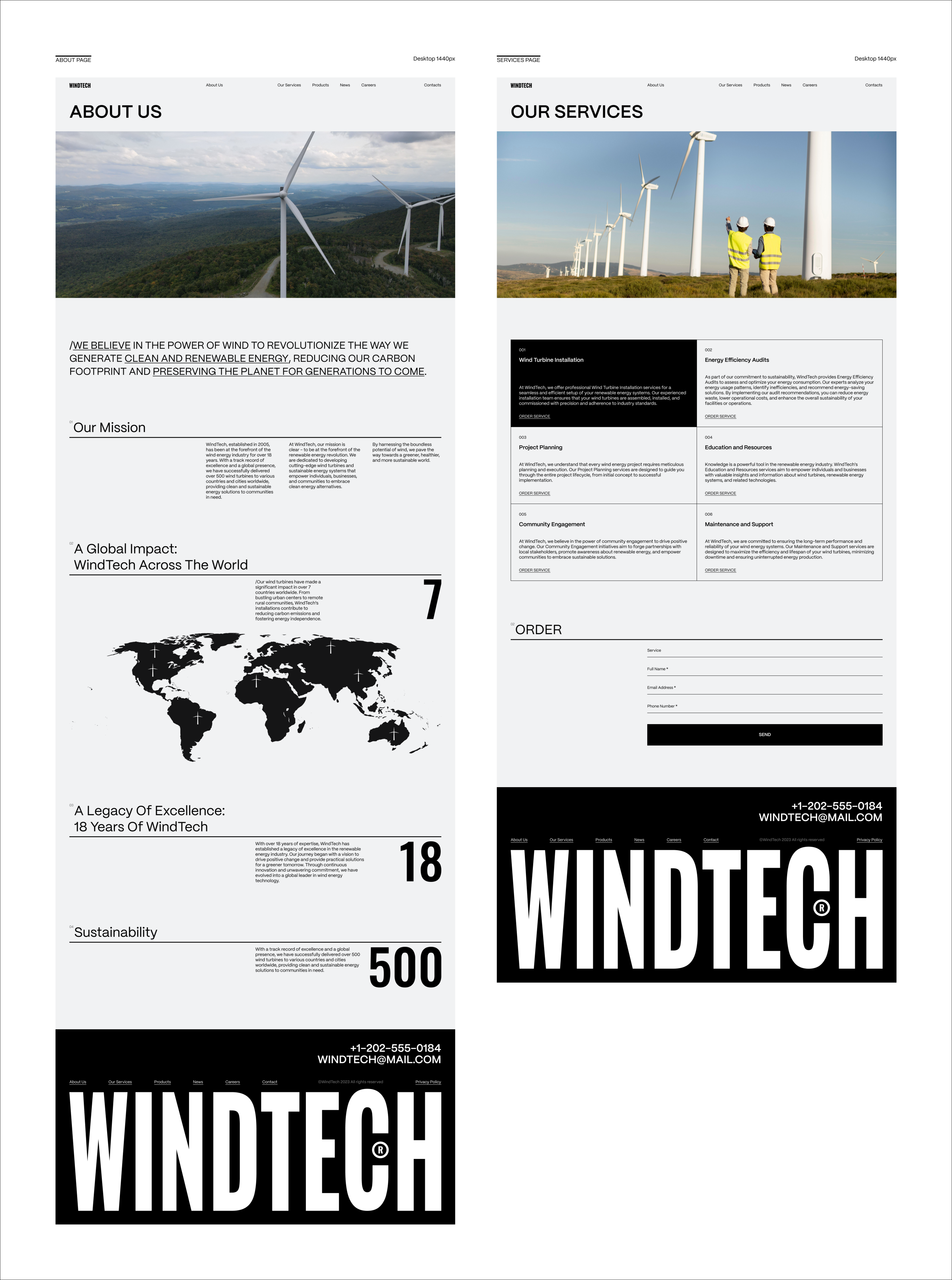 WINDTECH — Изображение №4 — Интерфейсы, Брендинг на Dprofile
