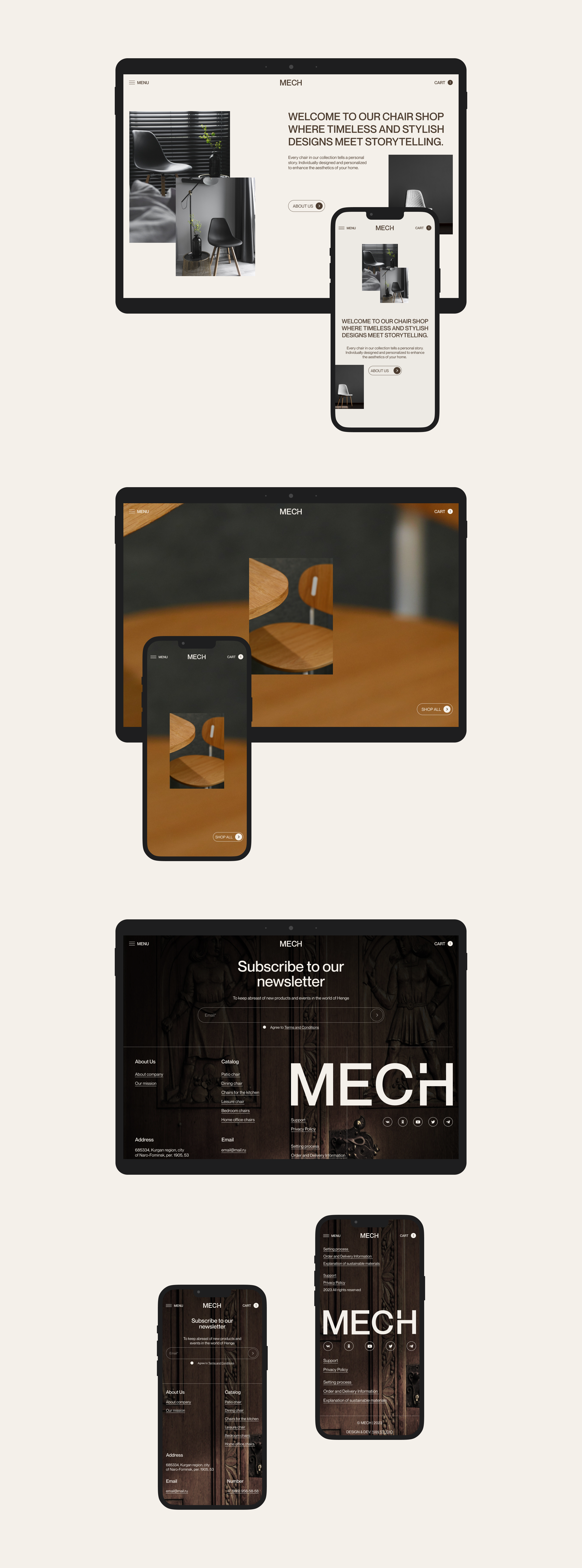 ModernEcoChaires — Изображение №7 — Интерфейсы, Брендинг на Dprofile