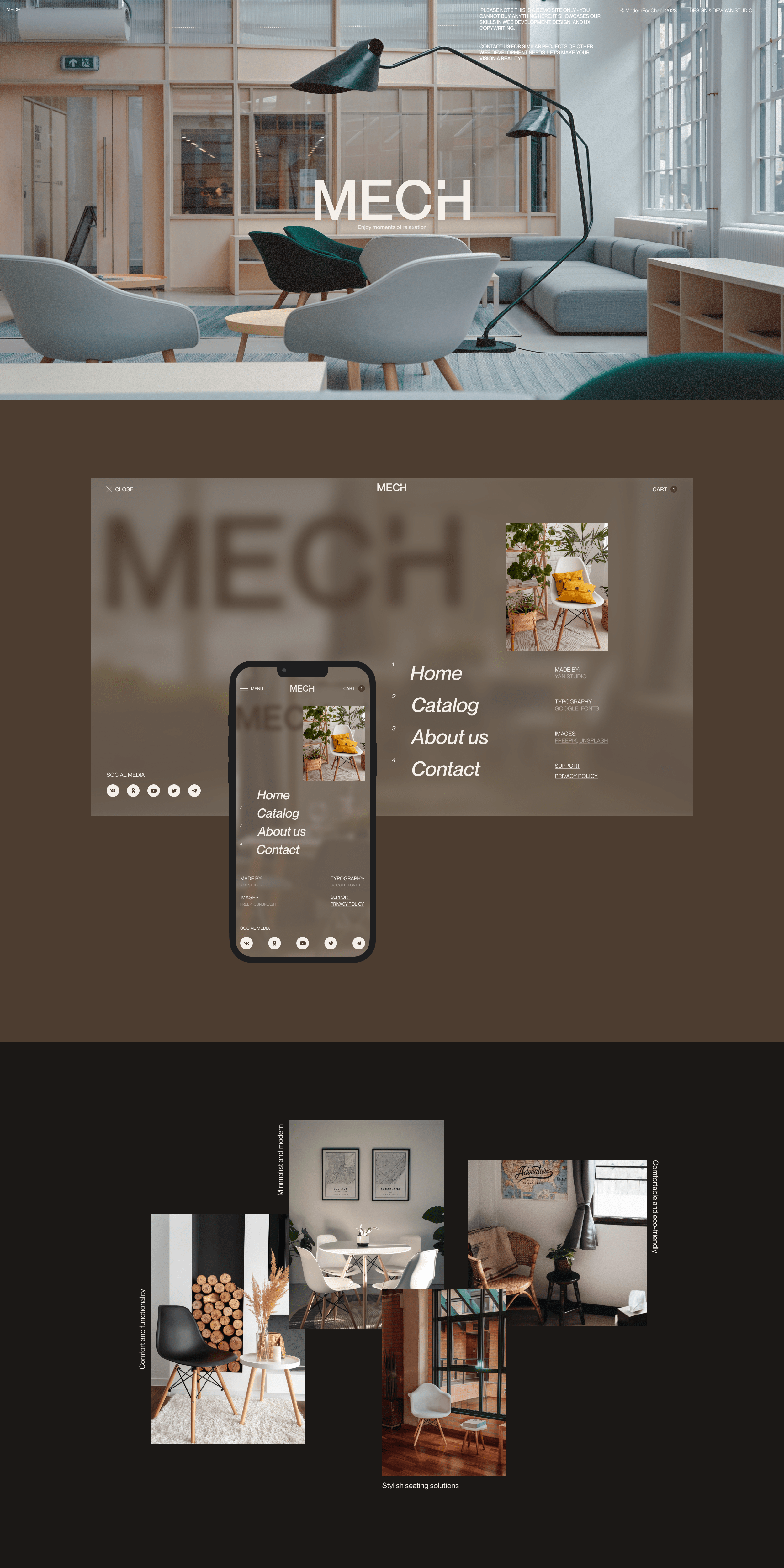 ModernEcoChaires — Изображение №1 — Интерфейсы, Брендинг на Dprofile