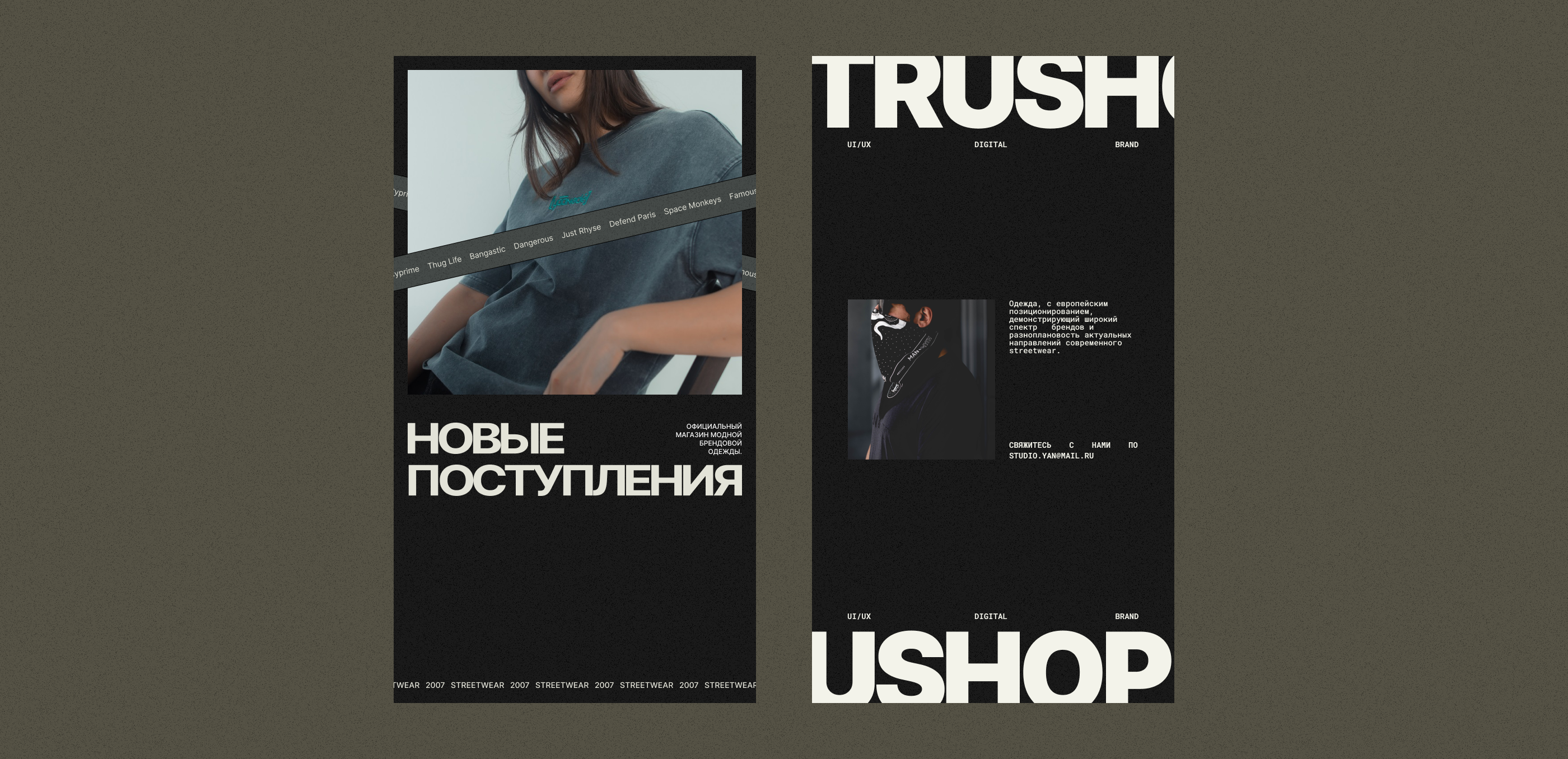 TruShop - интернет магазин одежды — Изображение №2 — Интерфейсы, Брендинг на Dprofile