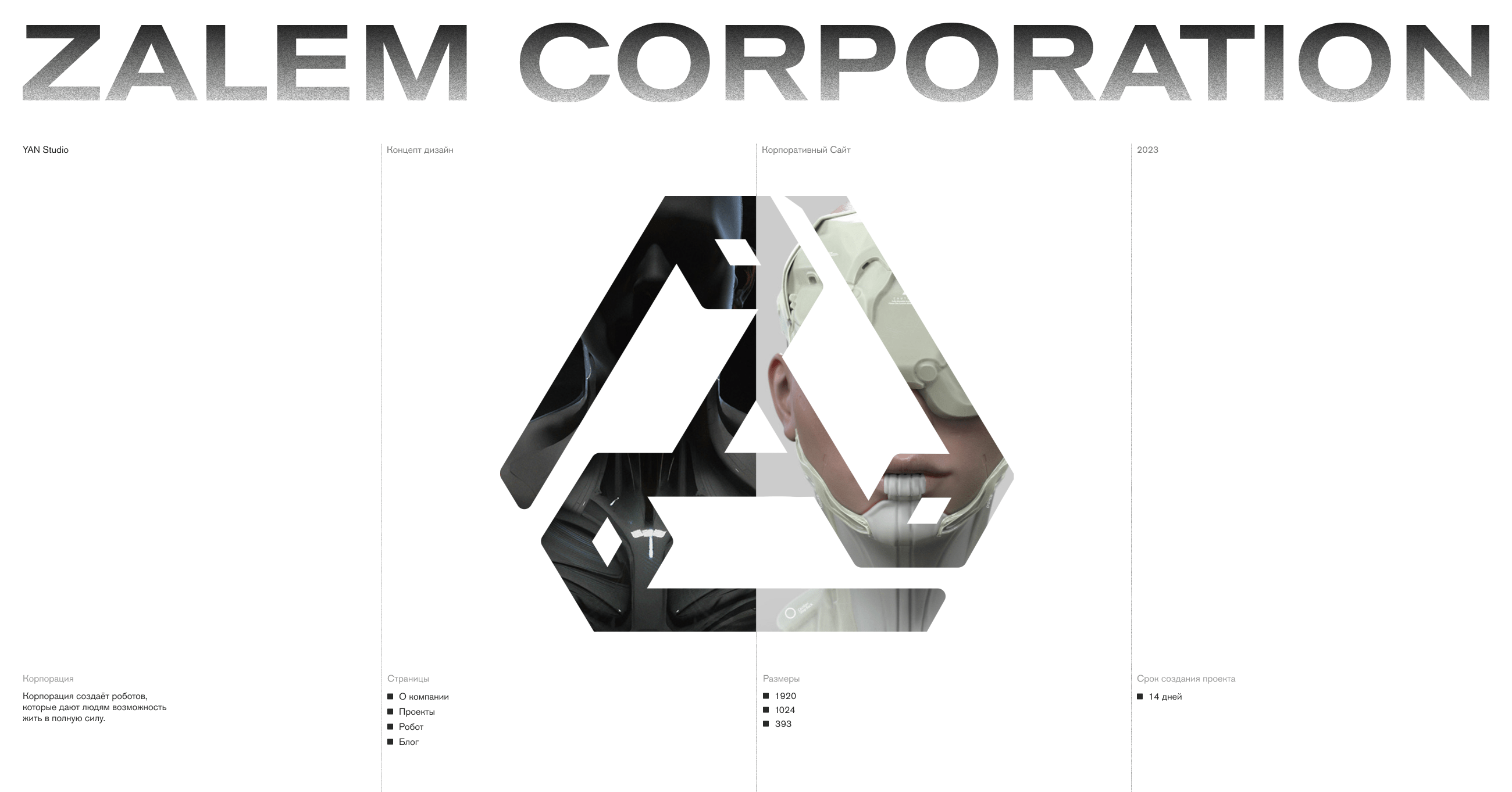 ZALEM Corporation — Изображение №1 — Интерфейсы, Брендинг на Dprofile