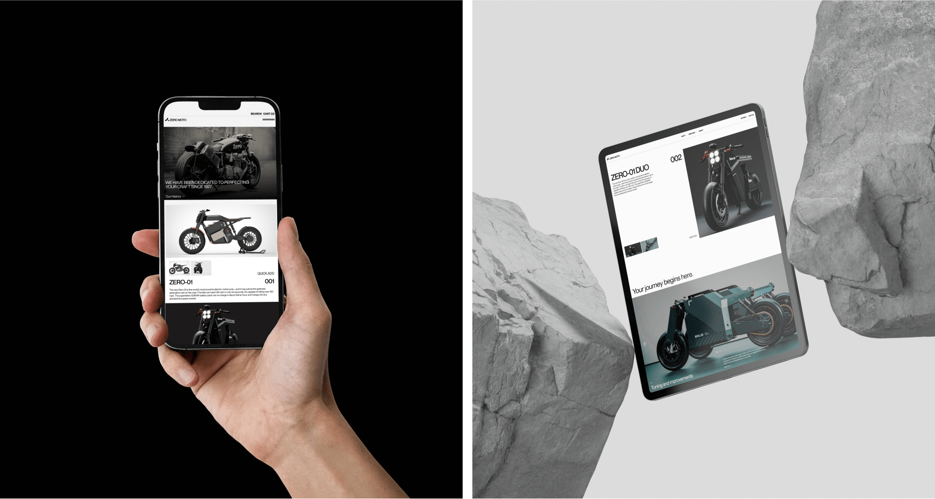 ZERO MOTO — Изображение №7 — Интерфейсы, Брендинг на Dprofile