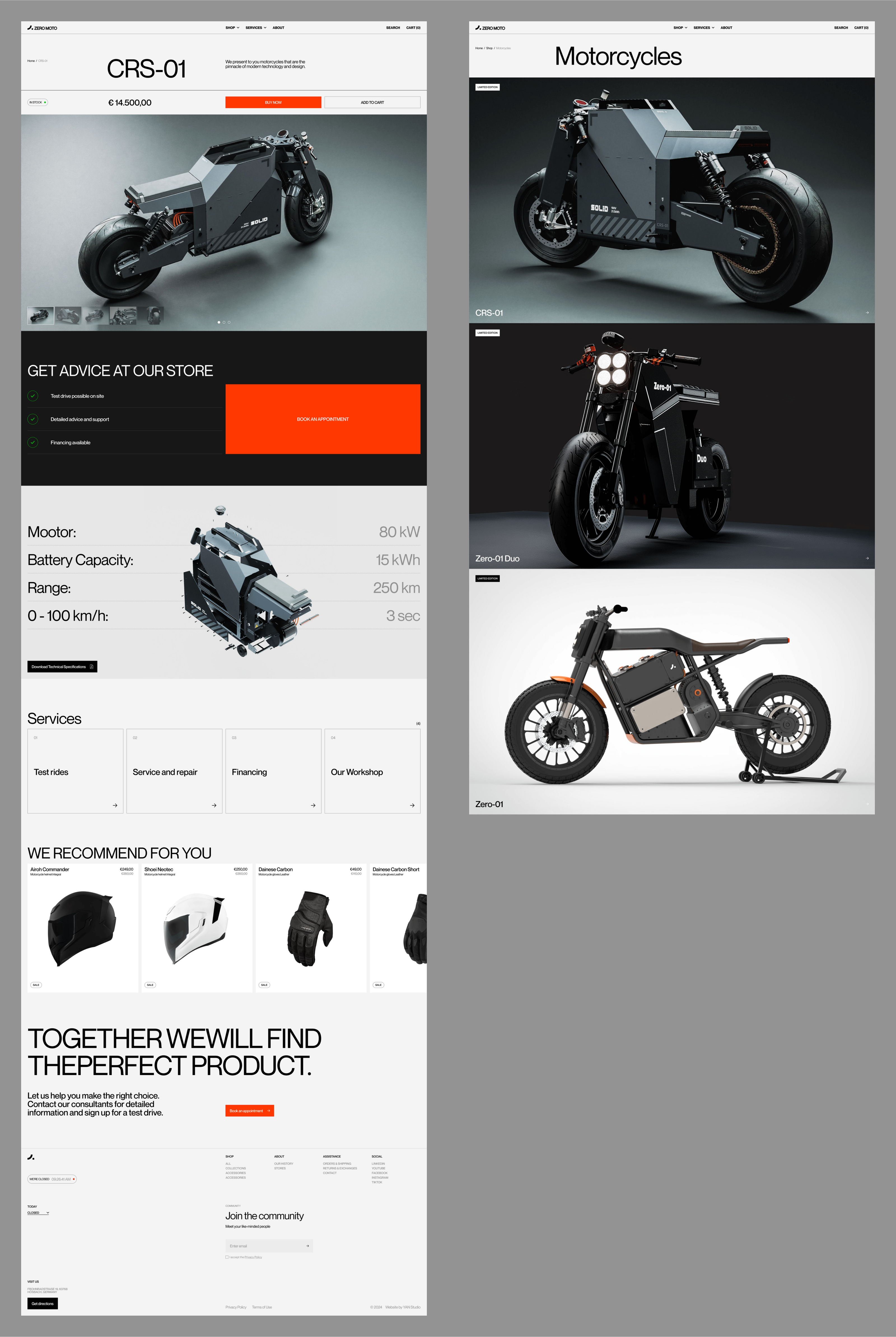 ZERO MOTO — Изображение №37 — Интерфейсы, Брендинг на Dprofile