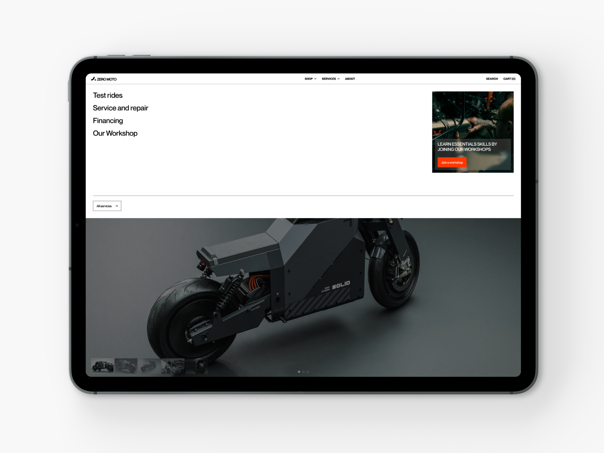 ZERO MOTO — Изображение №14 — Интерфейсы, Брендинг на Dprofile