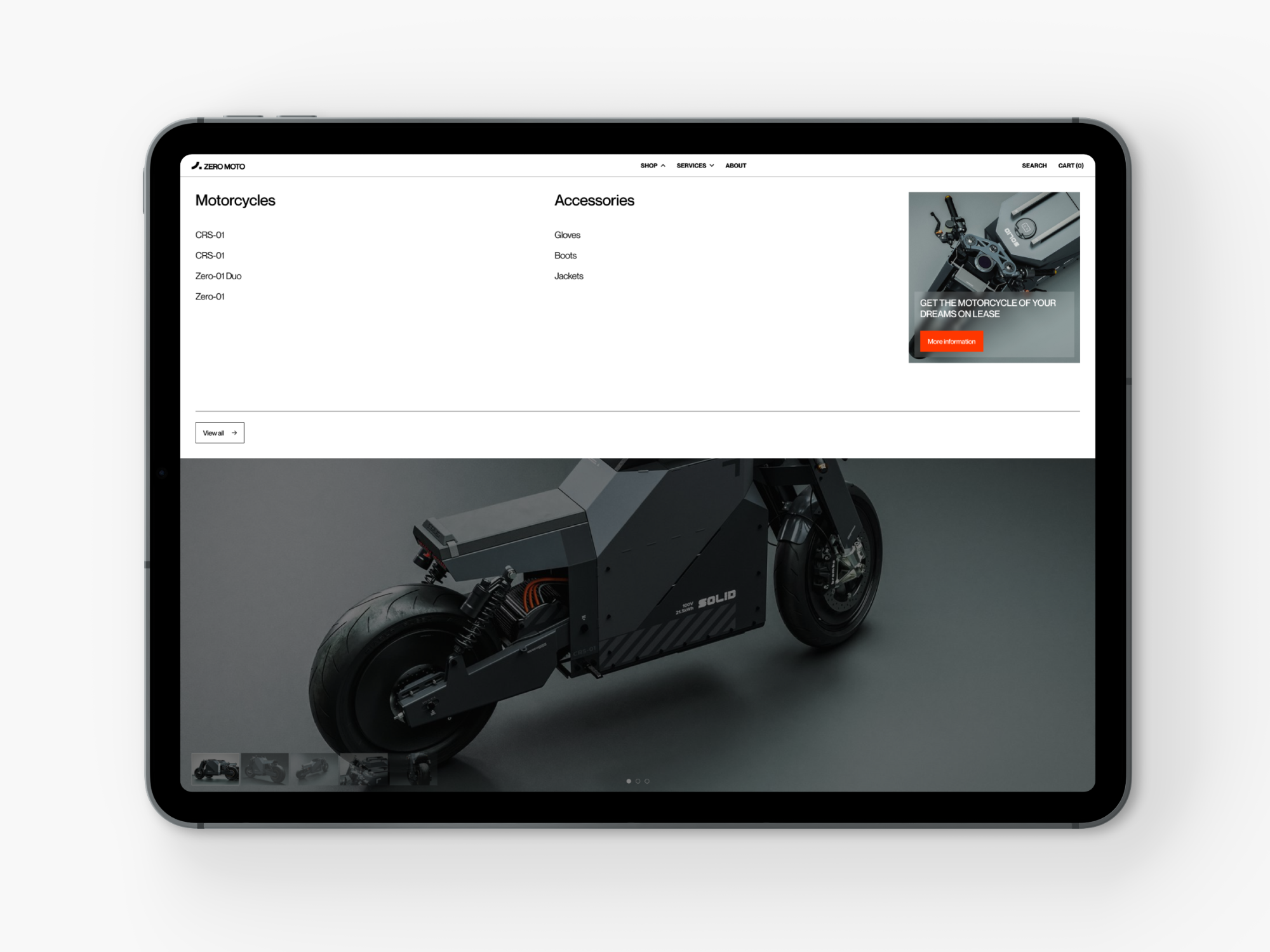 ZERO MOTO — Изображение №13 — Интерфейсы, Брендинг на Dprofile