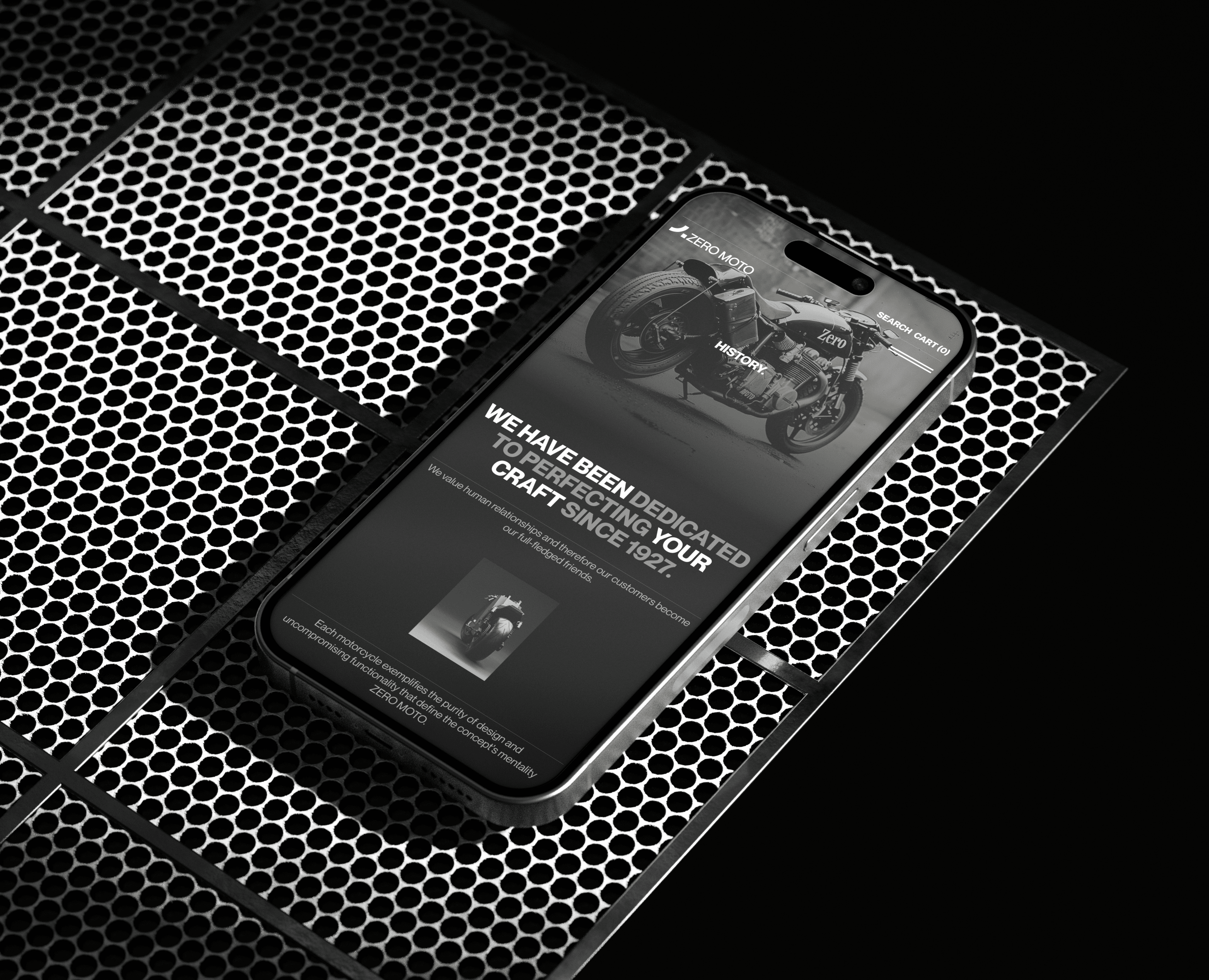 ZERO MOTO — Интерфейсы, Брендинг на Dprofile