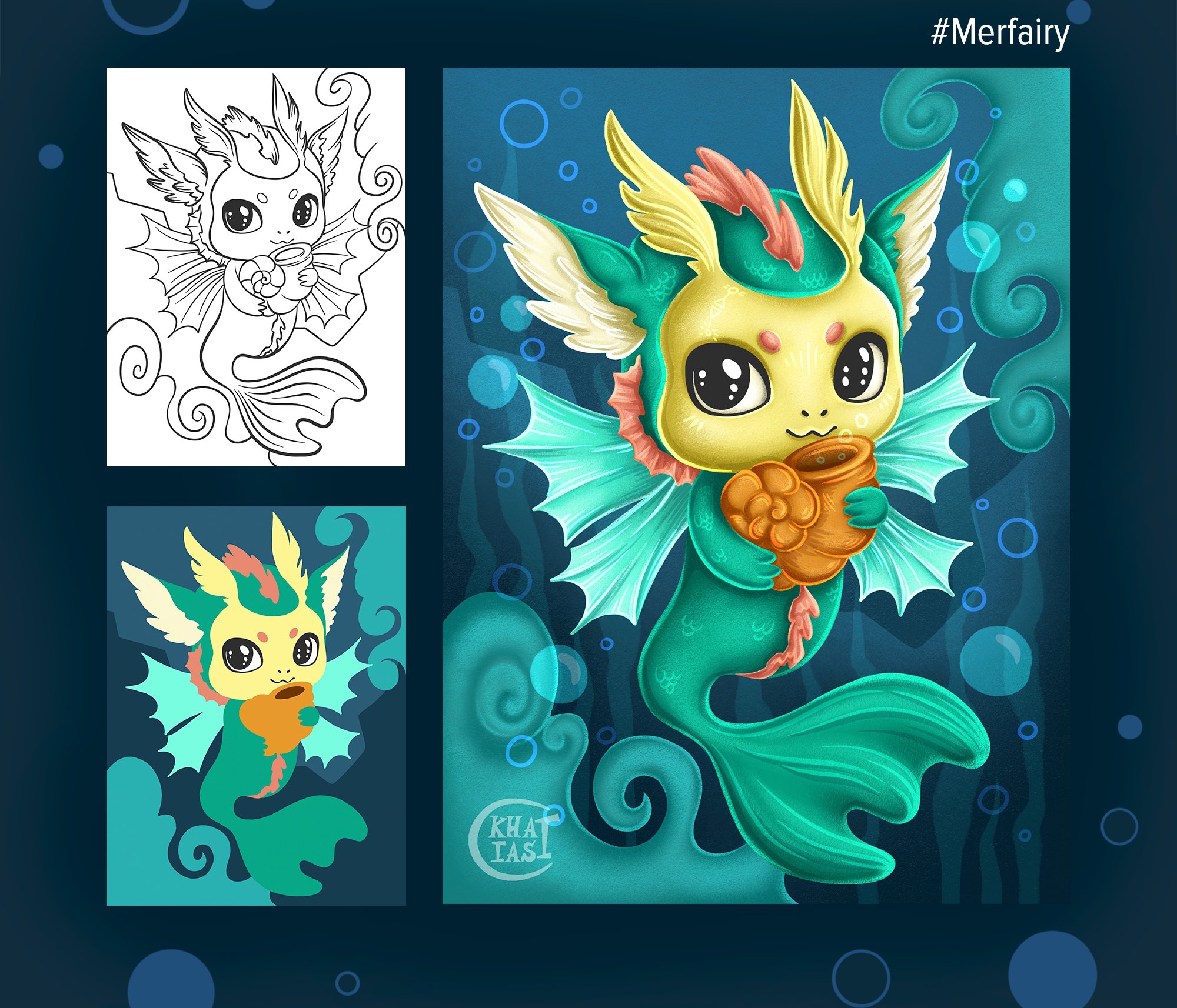 Иллюстрации к проекту Mermay 2023 — Изображение №2 — Иллюстрация, Графика на Dprofile