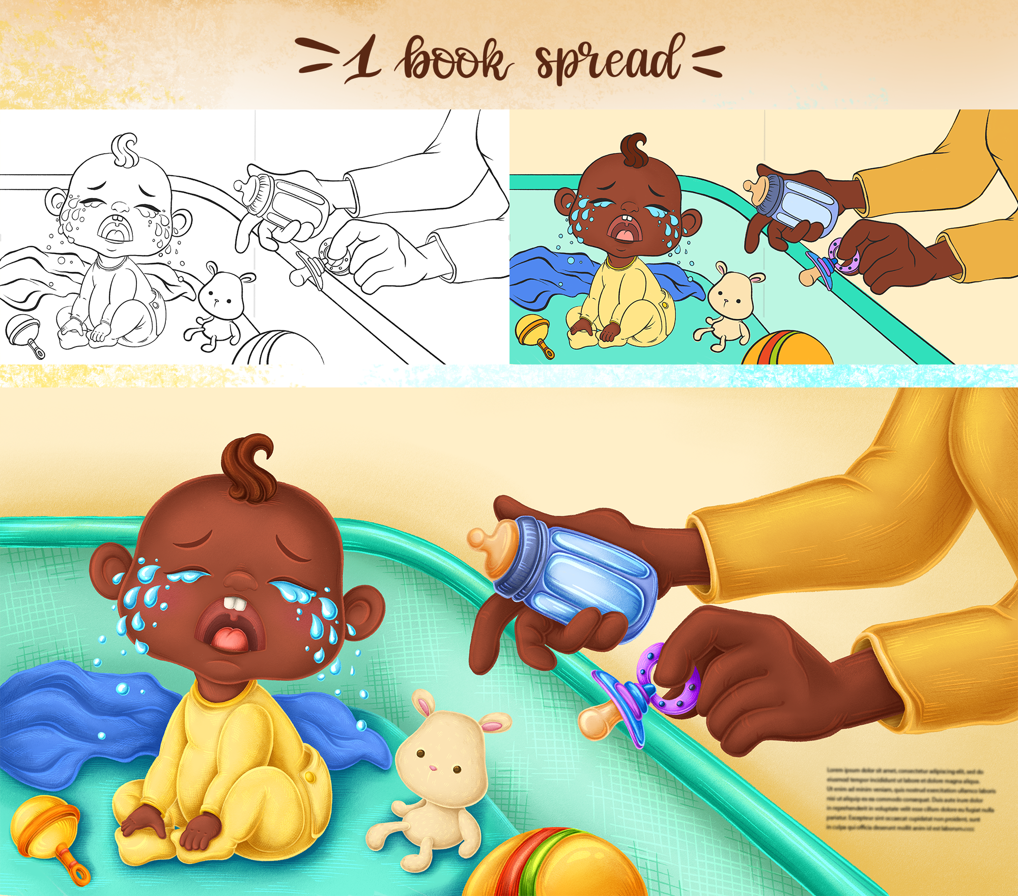 Детская книга "Baby's Big Plans" — Изображение №4 — Иллюстрация, Графика на Dprofile