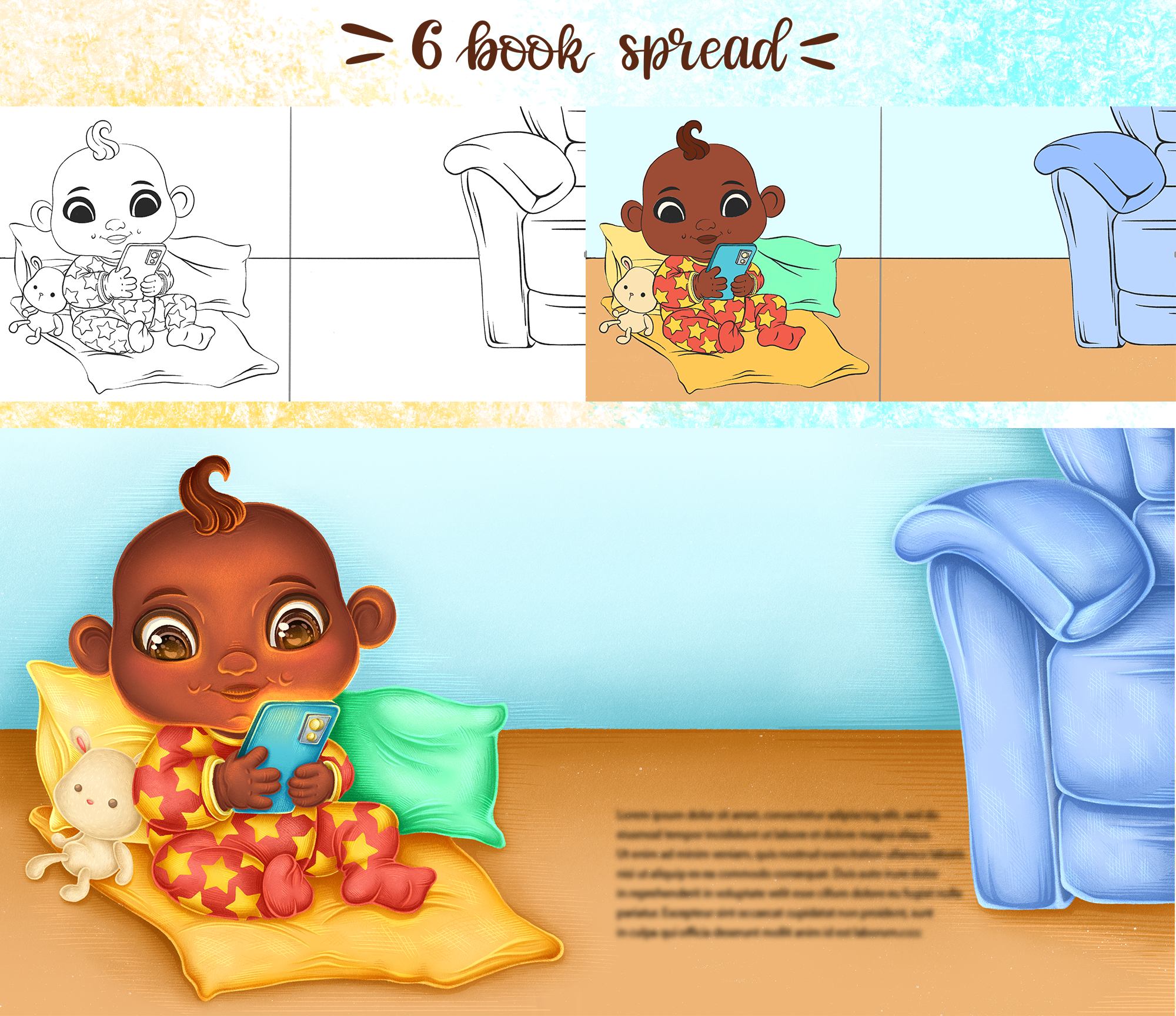 Детская книга "Baby's Big Plans" — Изображение №9 — Иллюстрация, Графика на Dprofile