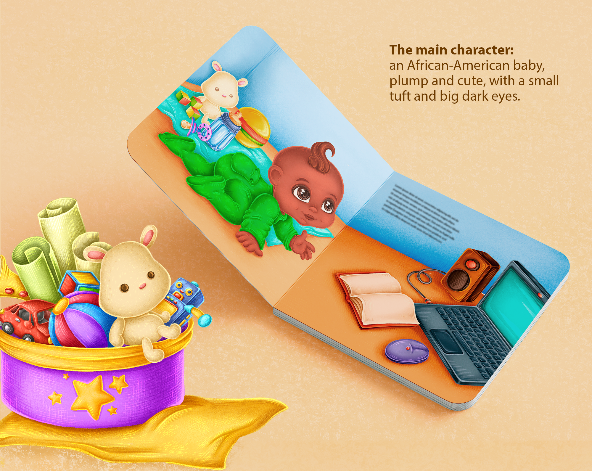 Детская книга "Baby's Big Plans" — Изображение №3 — Иллюстрация, Графика на Dprofile