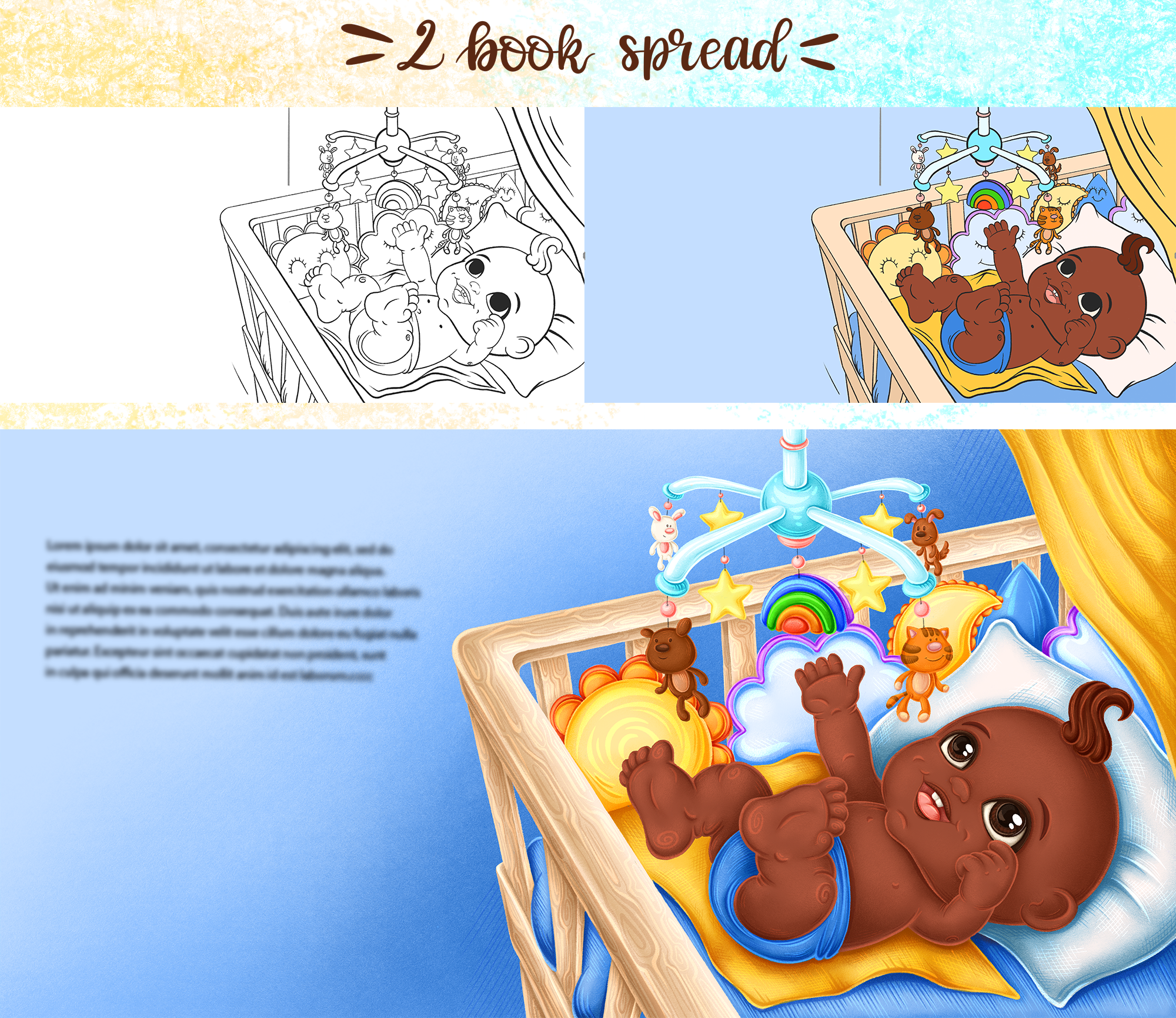 Детская книга "Baby's Big Plans" — Изображение №5 — Иллюстрация, Графика на Dprofile