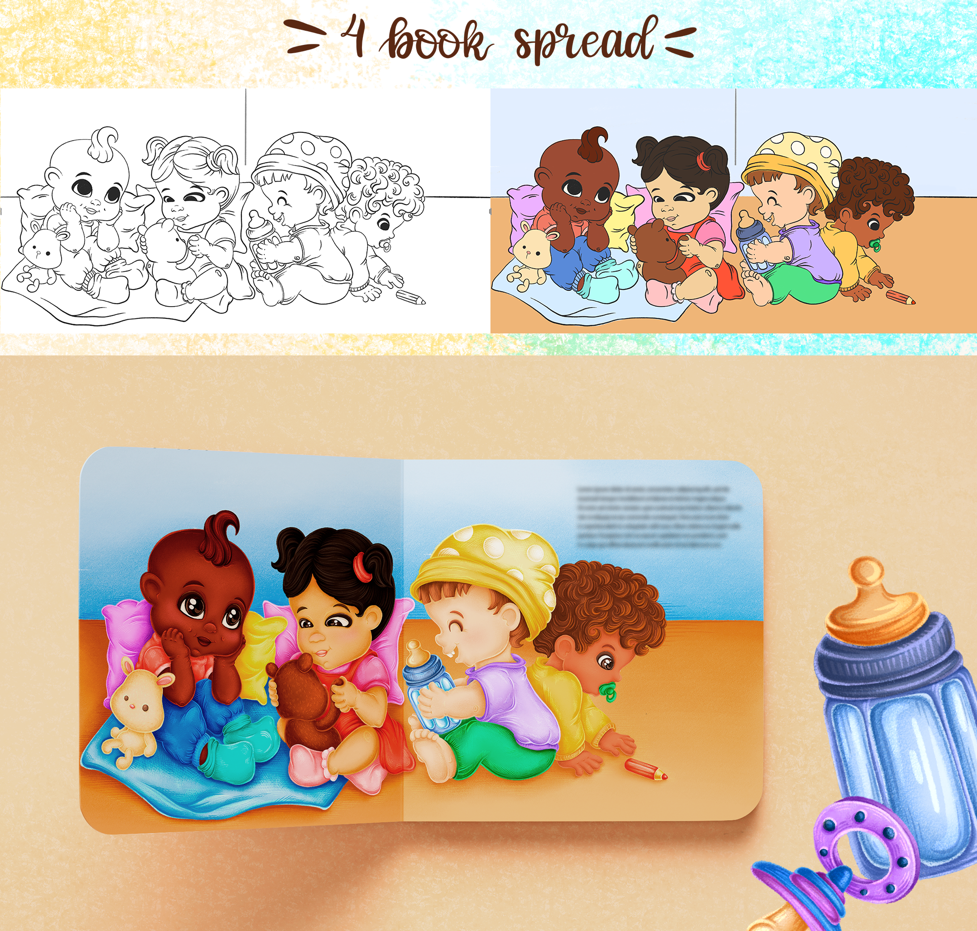 Детская книга "Baby's Big Plans" — Изображение №7 — Иллюстрация, Графика на Dprofile