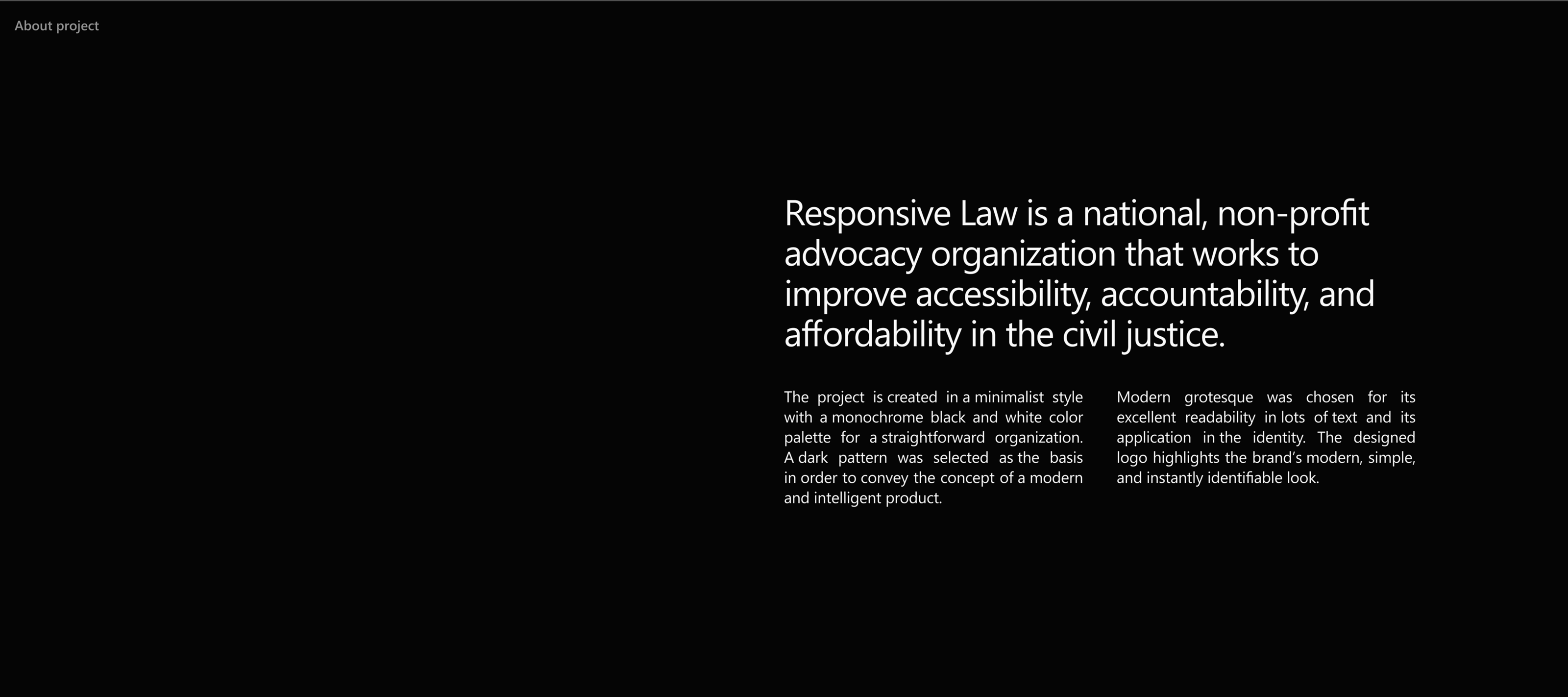 Responsive Law - корпоративный сайт — Изображение №2 — Интерфейсы, Брендинг на Dprofile