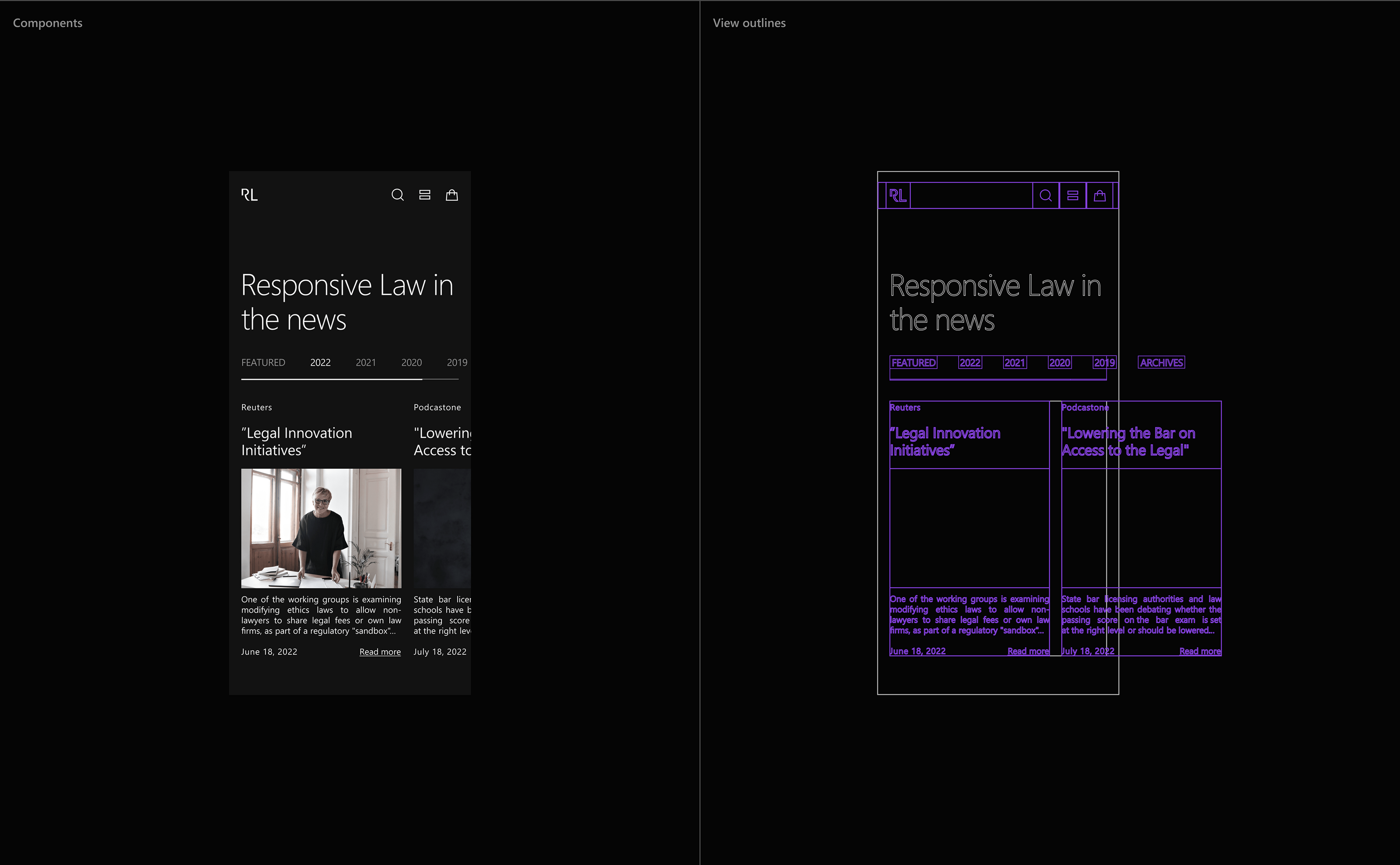 Responsive Law - корпоративный сайт — Изображение №9 — Интерфейсы, Брендинг на Dprofile