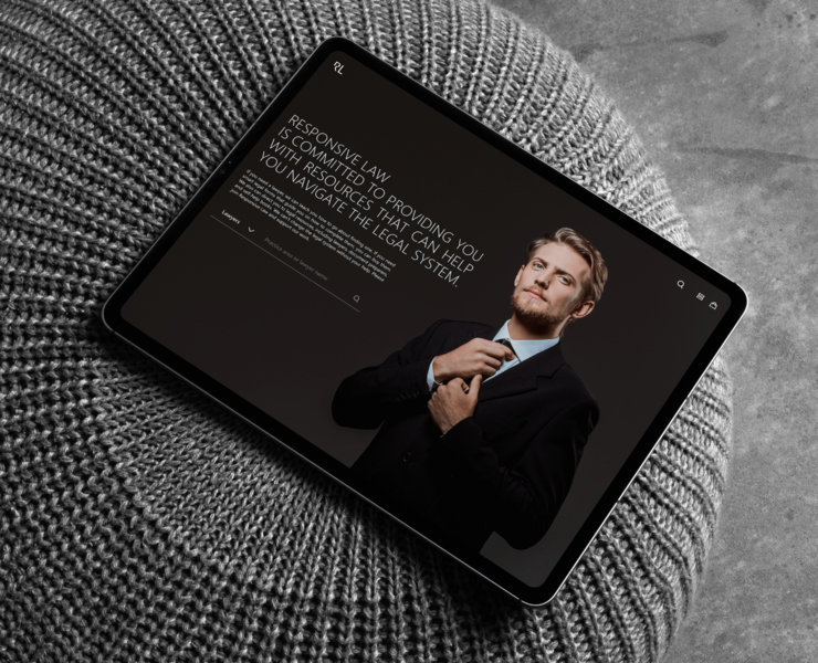 Responsive Law - корпоративный сайт — Интерфейсы, Брендинг на Dprofile