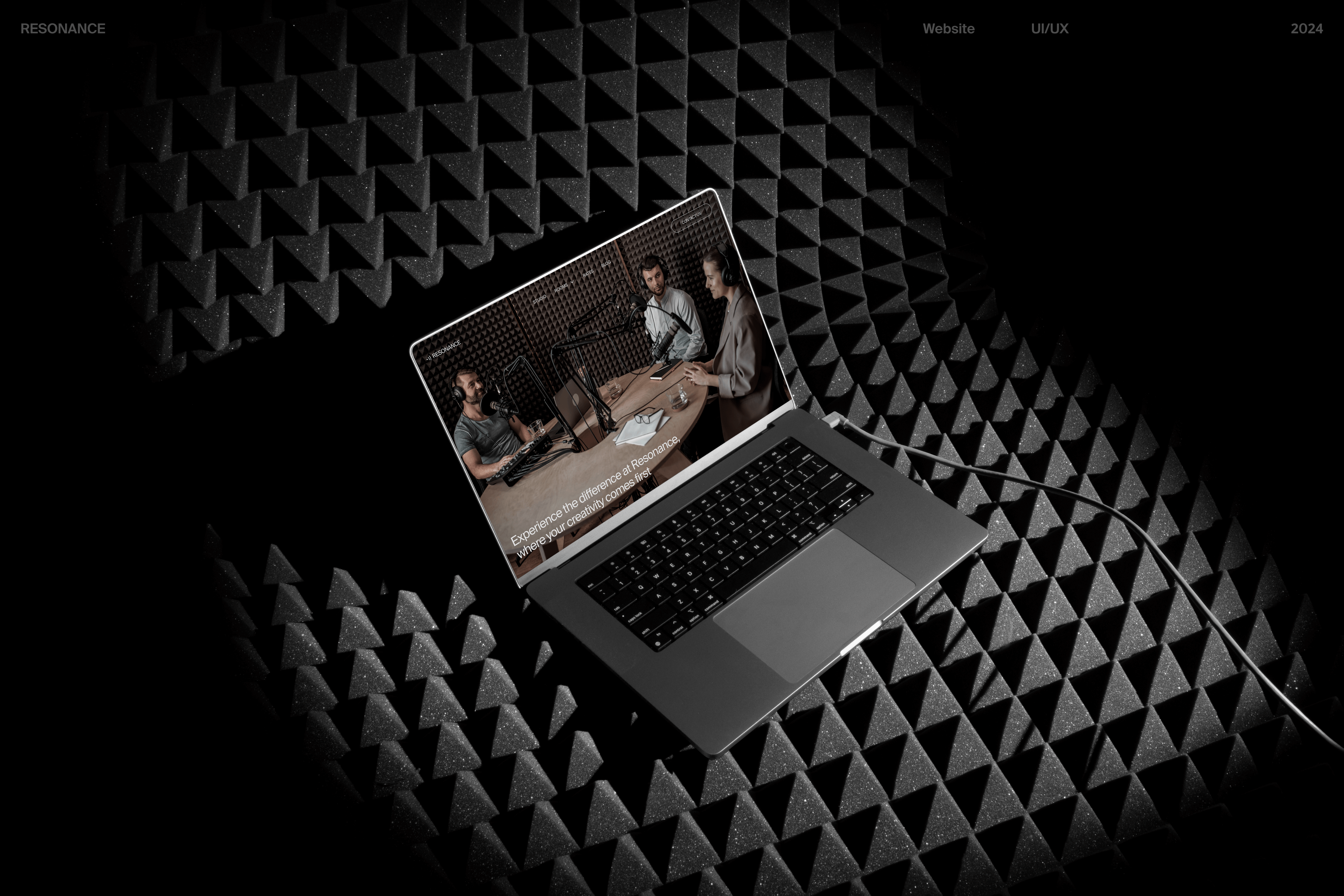 RESONANCE - корпоративный сайт — Изображение №1 — Интерфейсы, Брендинг на Dprofile