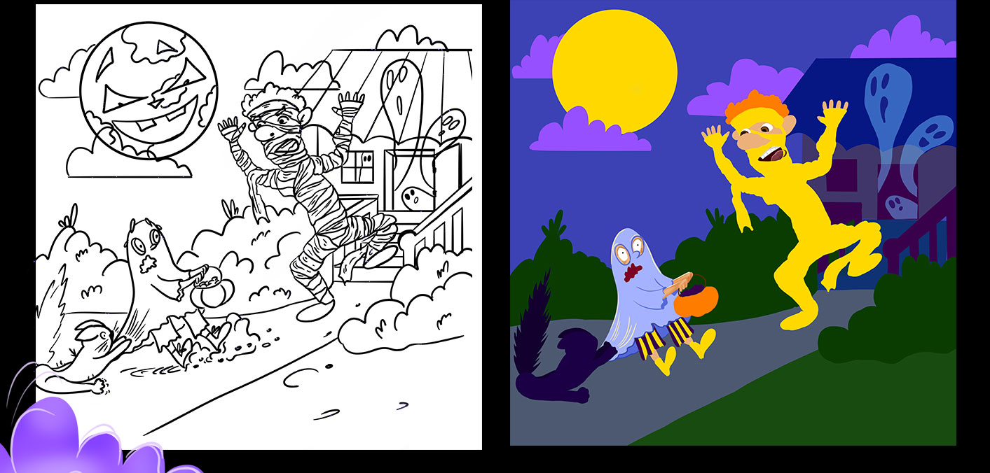 Настольная игра и стикеры Хэллоуин — Изображение №4 — Иллюстрация на Dprofile