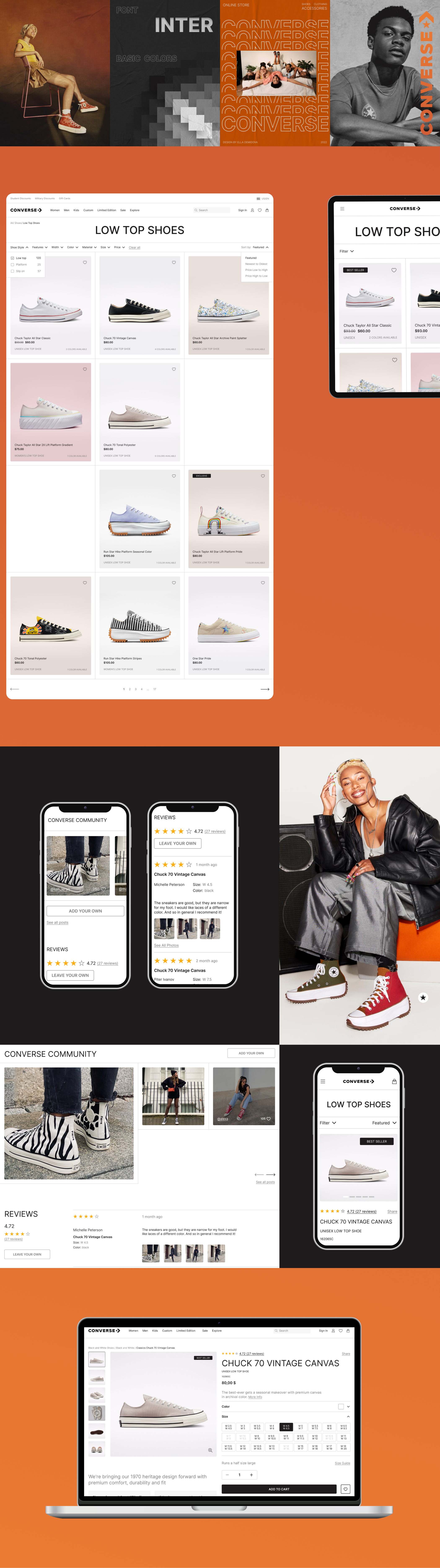 Converse | E-commerce redesign — Изображение №2 — Интерфейсы на Dprofile