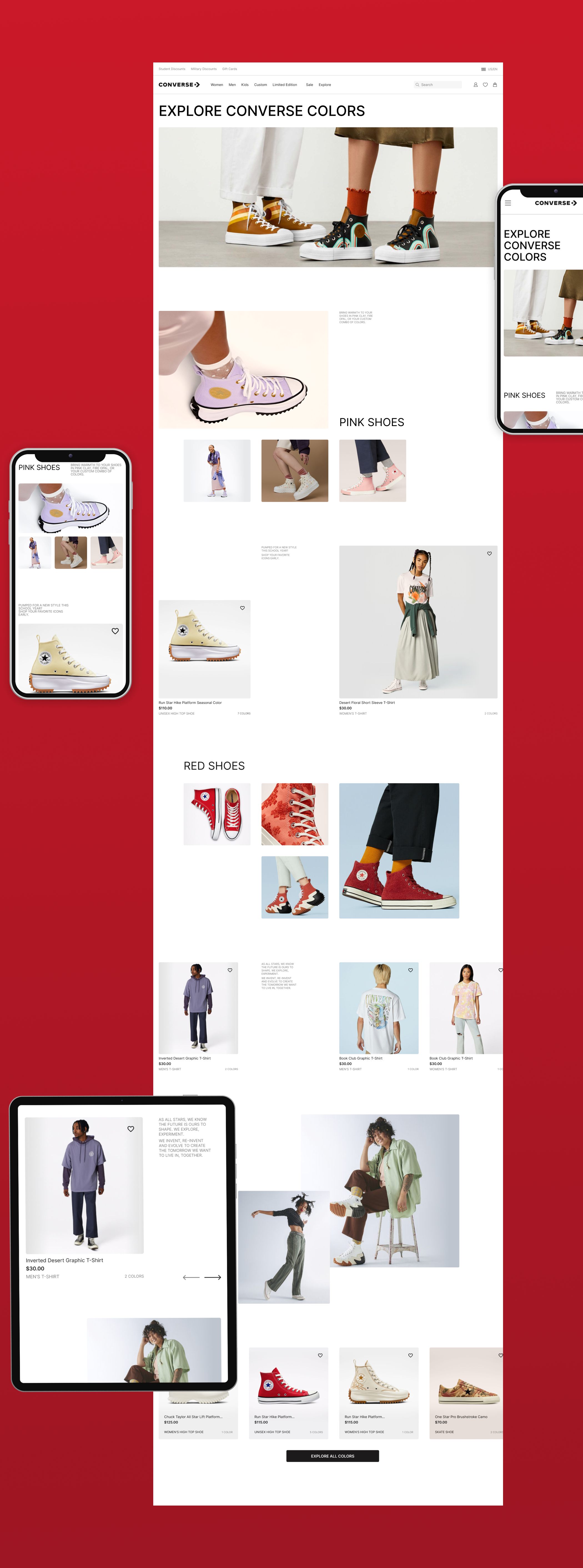 Converse | E-commerce redesign — Изображение №3 — Интерфейсы на Dprofile