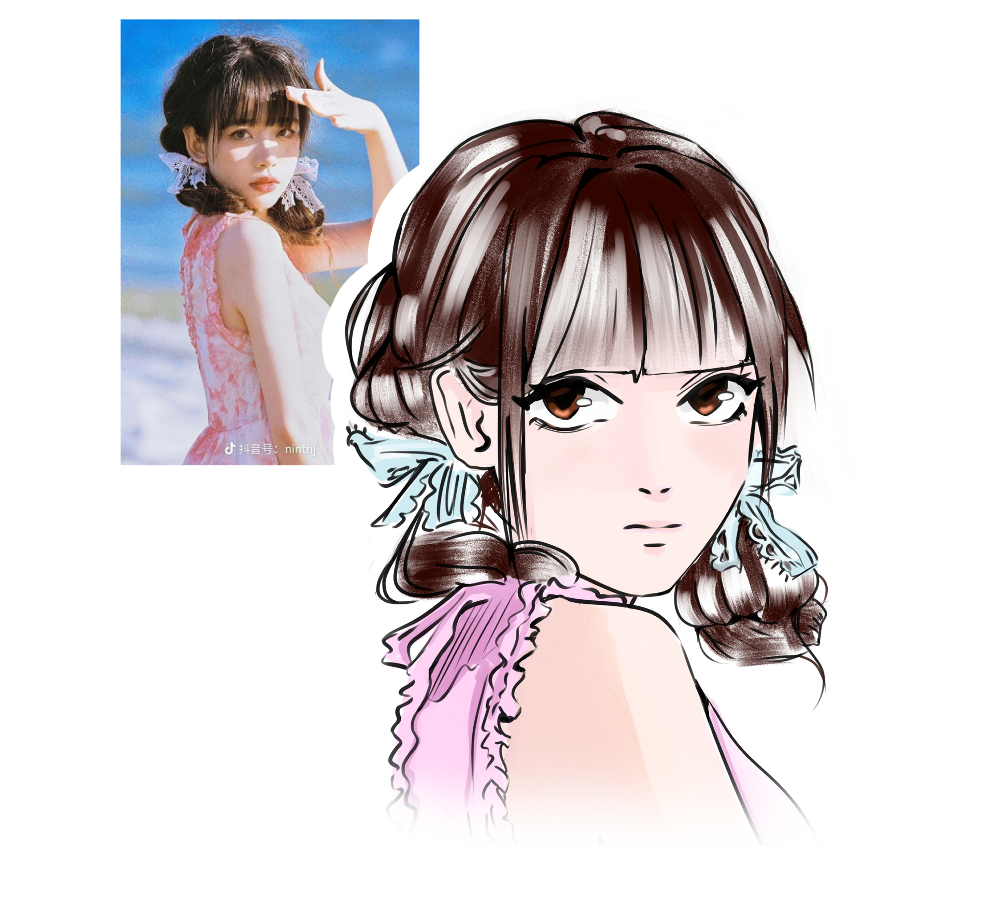 Скетчи по фото людей и персонажей в аниме/манга стиле — Изображение №6 — Иллюстрация на Dprofile