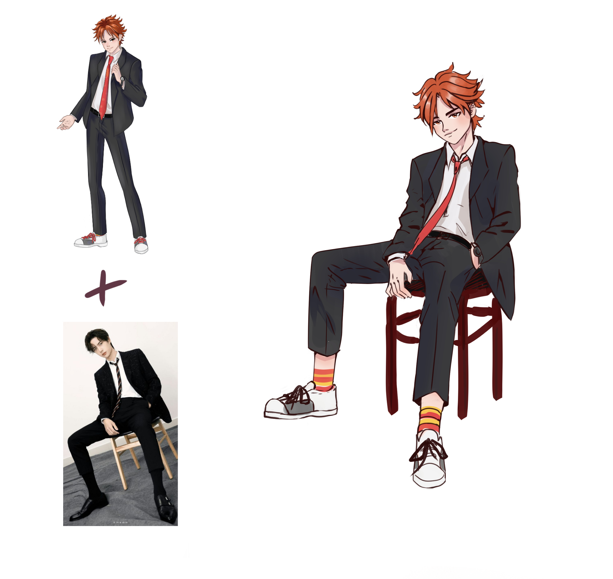 Скетчи по фото людей и персонажей в аниме/манга стиле — Изображение №9 — Иллюстрация на Dprofile