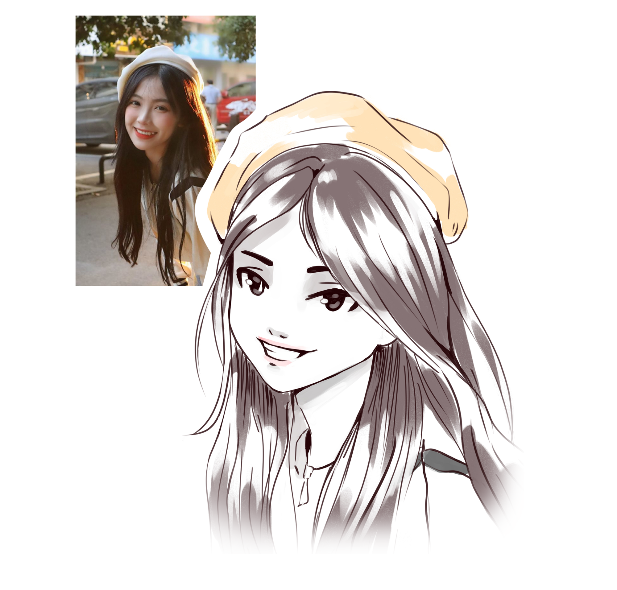 Скетчи по фото людей и персонажей в аниме/манга стиле — Изображение №5 — Иллюстрация на Dprofile