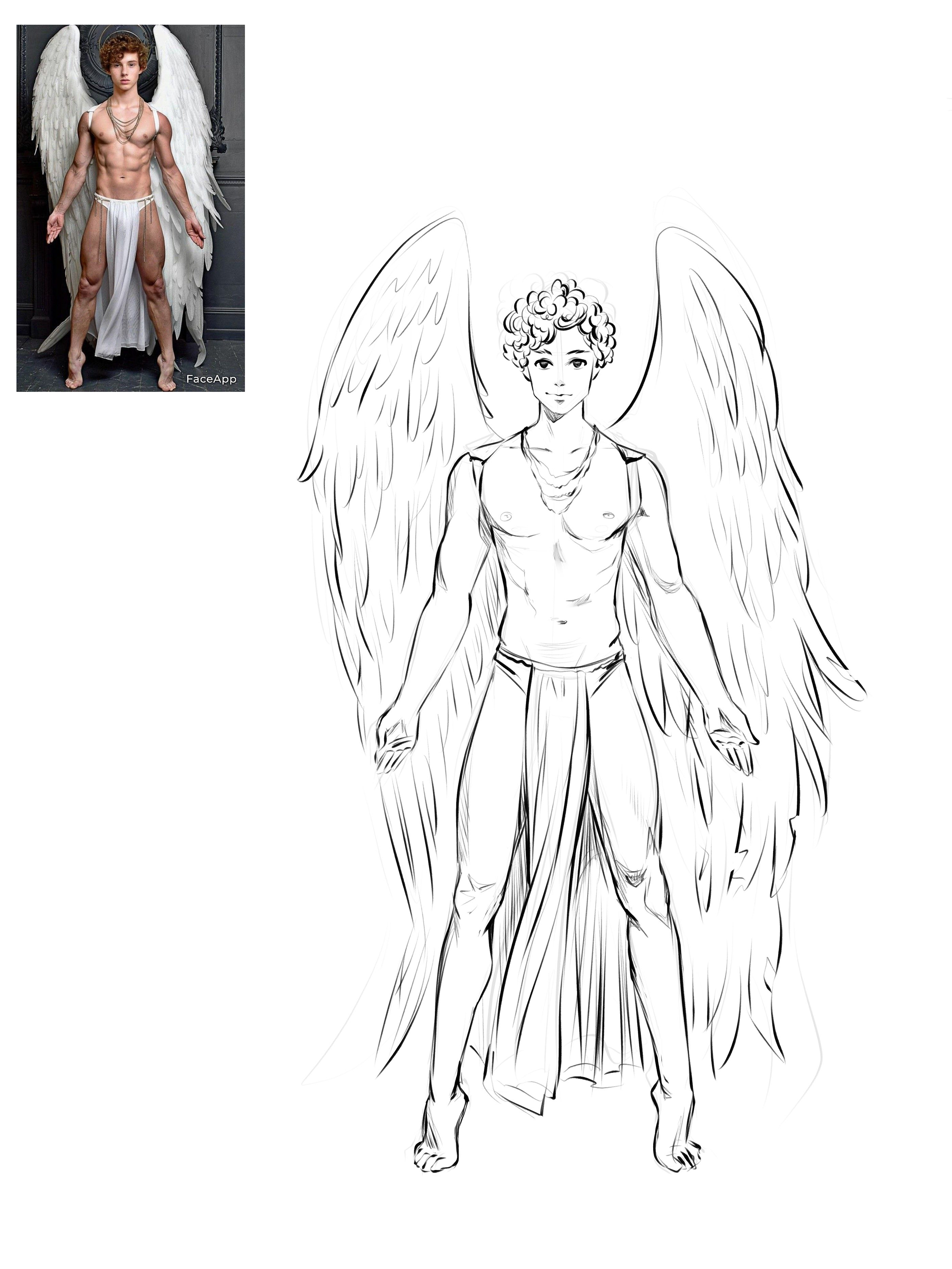 Скетчи по фото людей в аниме / манга стиле — Изображение №6 — Иллюстрация, Графика на Dprofile