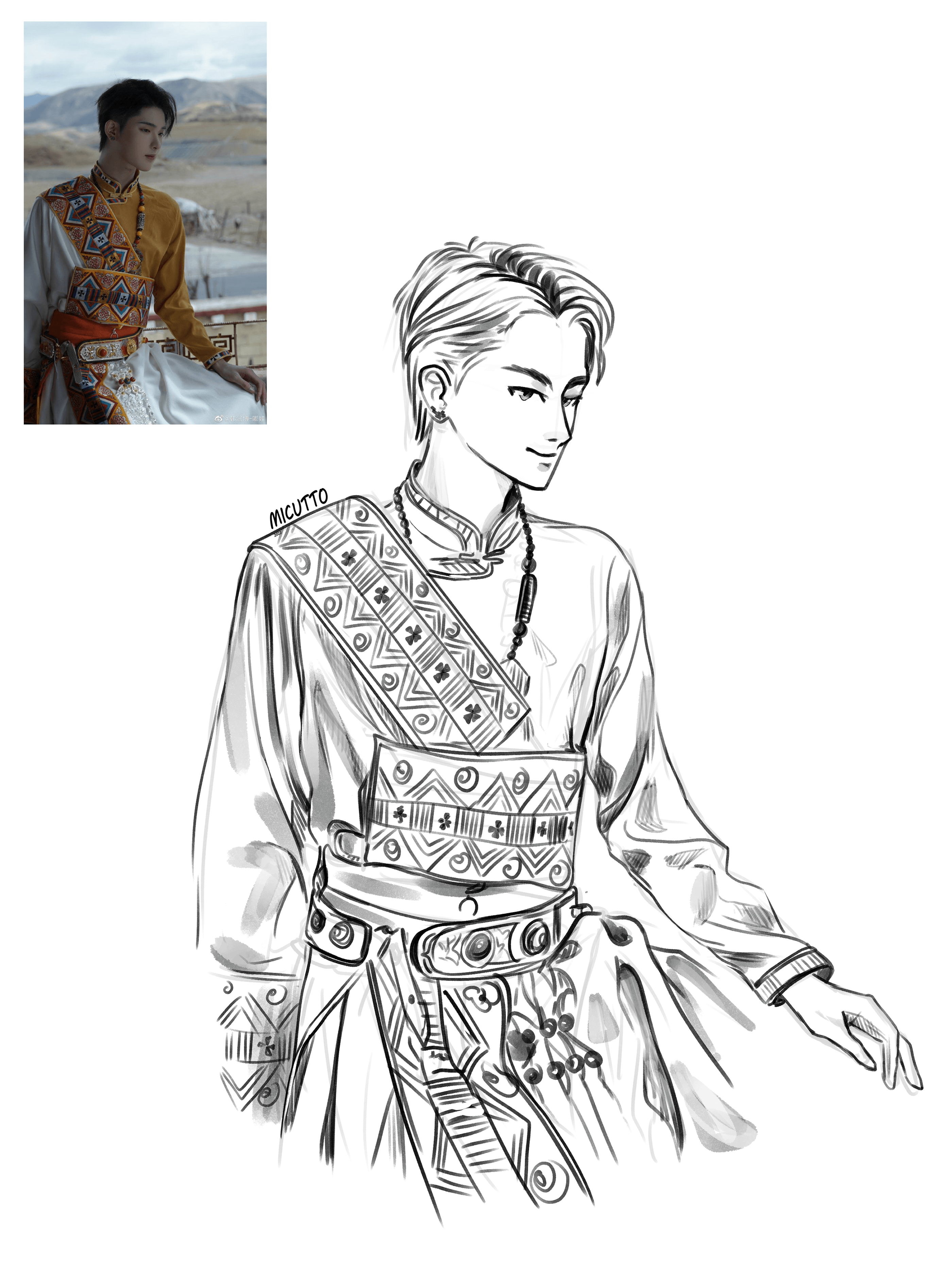 Скетчи по фото людей в аниме / манга стиле — Изображение №13 — Иллюстрация, Графика на Dprofile