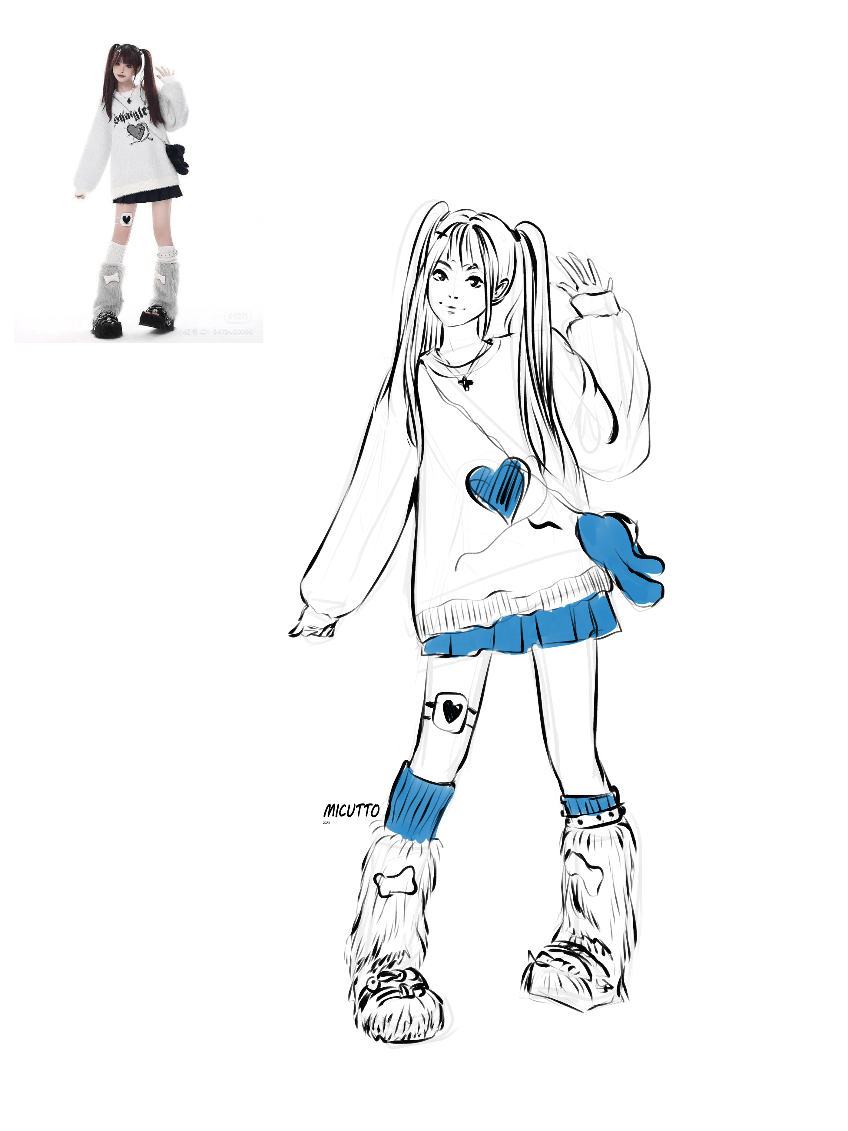 Скетчи по фото людей в аниме / манга стиле — Изображение №3 — Иллюстрация, Графика на Dprofile