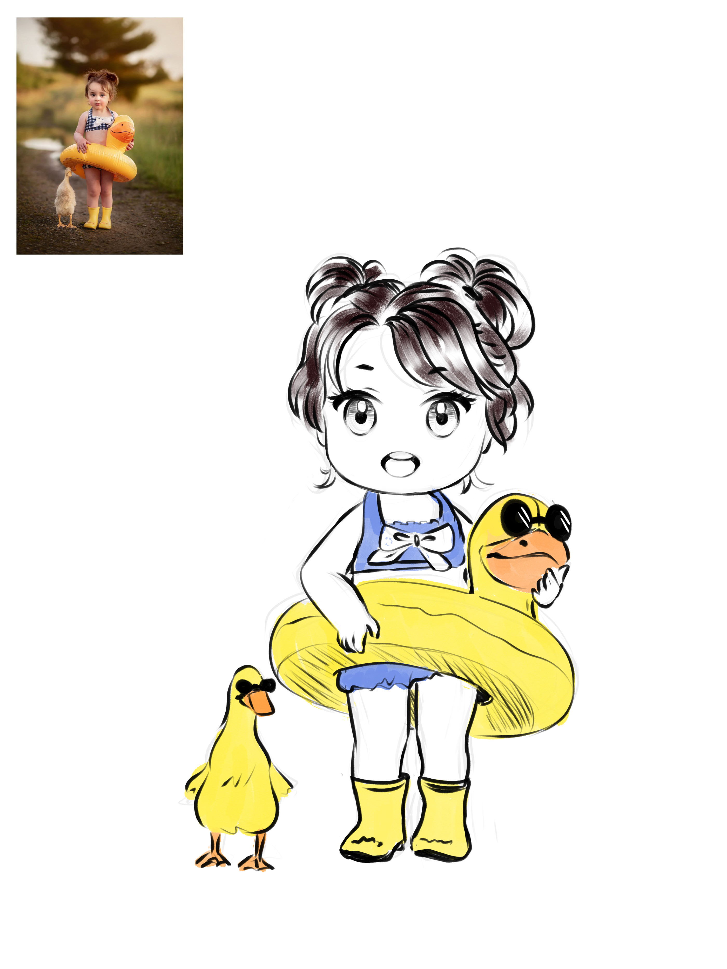 Скетчи по фото людей в аниме / манга стиле — Изображение №19 — Иллюстрация, Графика на Dprofile