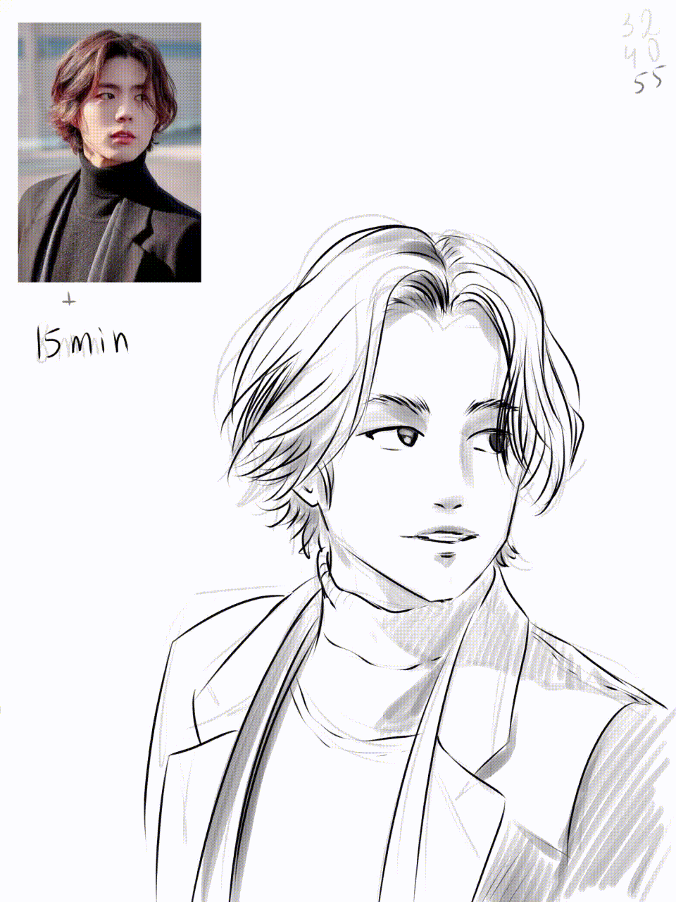 Скетчи по фото людей в аниме / манга стиле — Изображение №8 — Иллюстрация, Графика на Dprofile