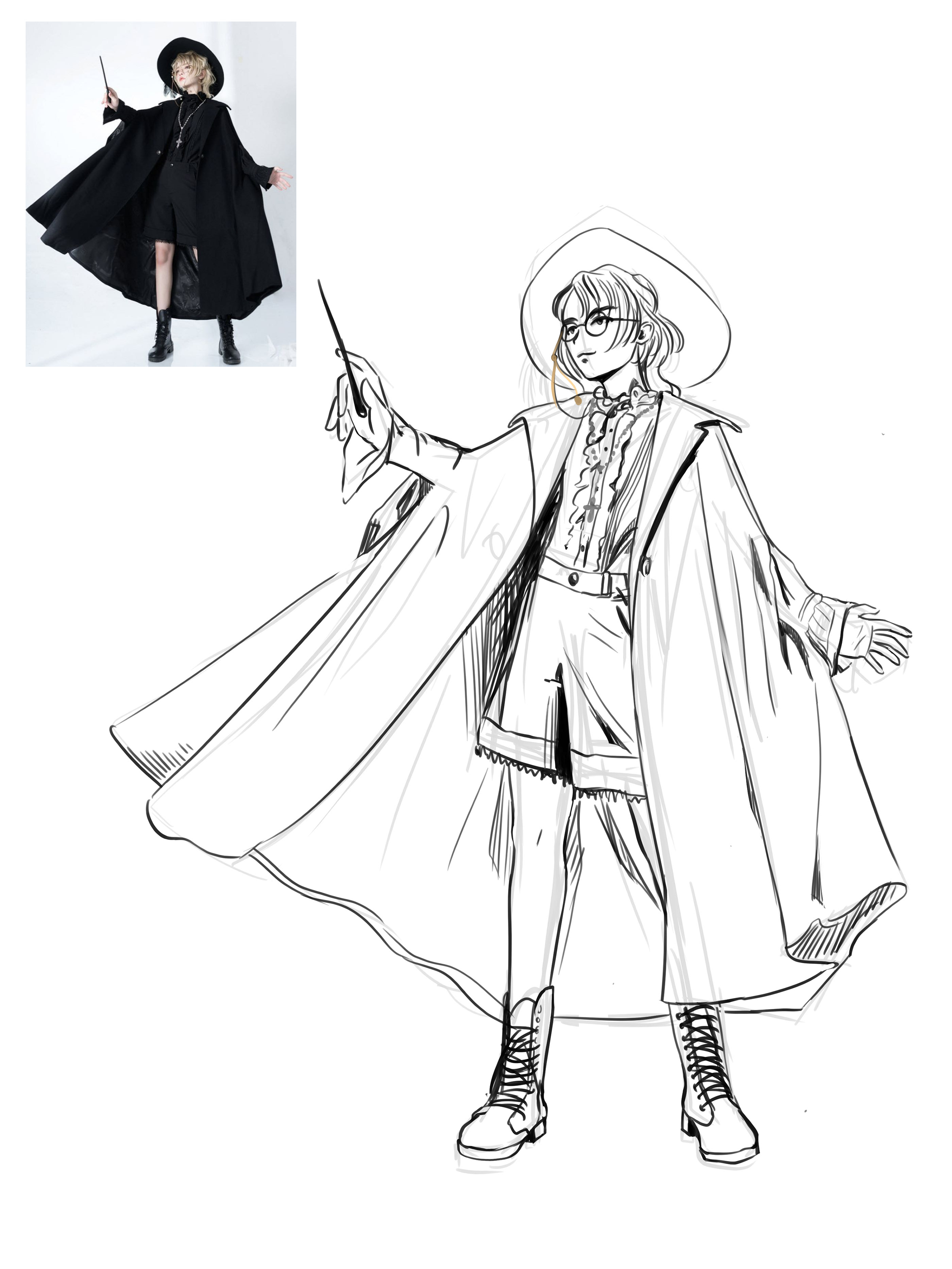 Скетчи по фото людей в аниме / манга стиле — Изображение №14 — Иллюстрация, Графика на Dprofile