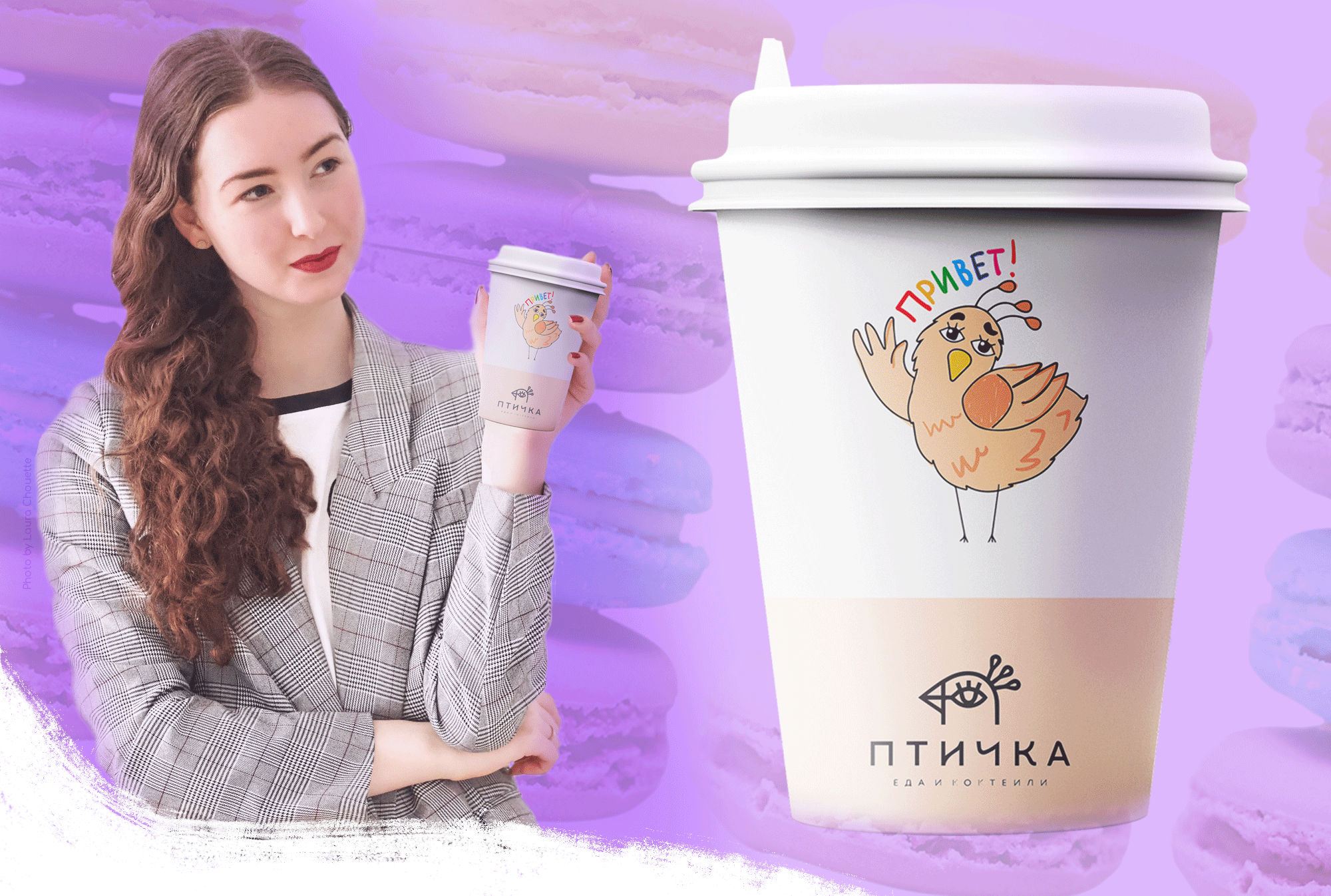 Brand character for cafe "Ptichka" — Изображение №4 — Брендинг, Иллюстрация на Dprofile